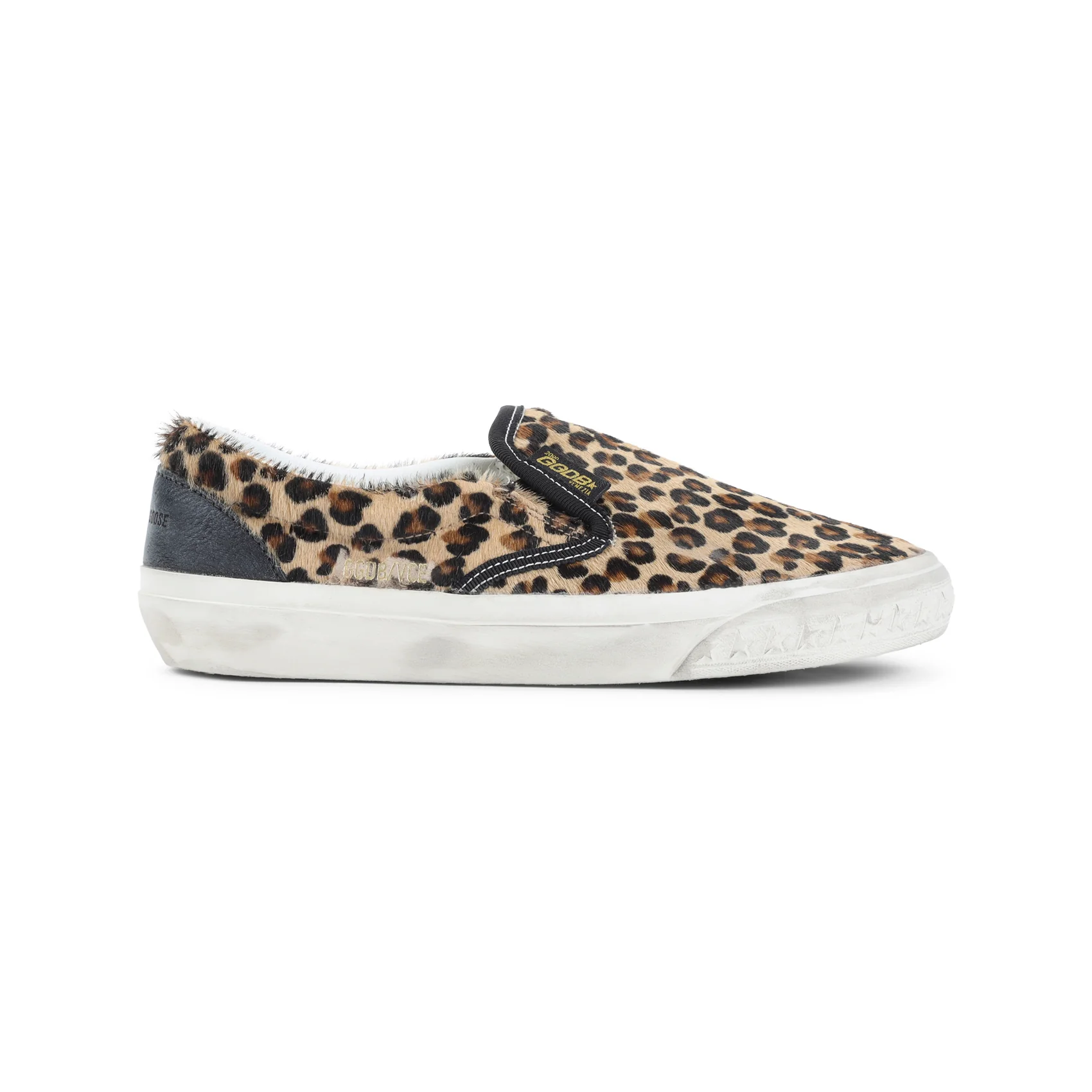 GOLDEN GOOSE VCE Penstar in Leopard-print Pony Skin with Leather Heel Tab - Image 2