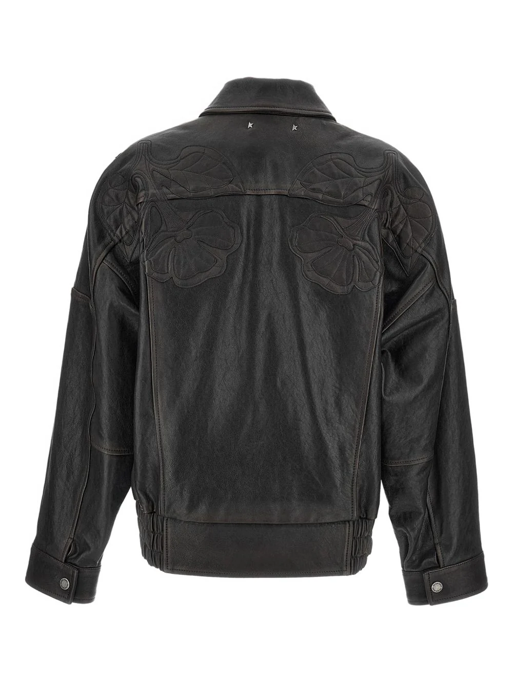 Golden Goose Women's Bomber Jacket in Nappa Leather with Floral Embroidery - Image 2