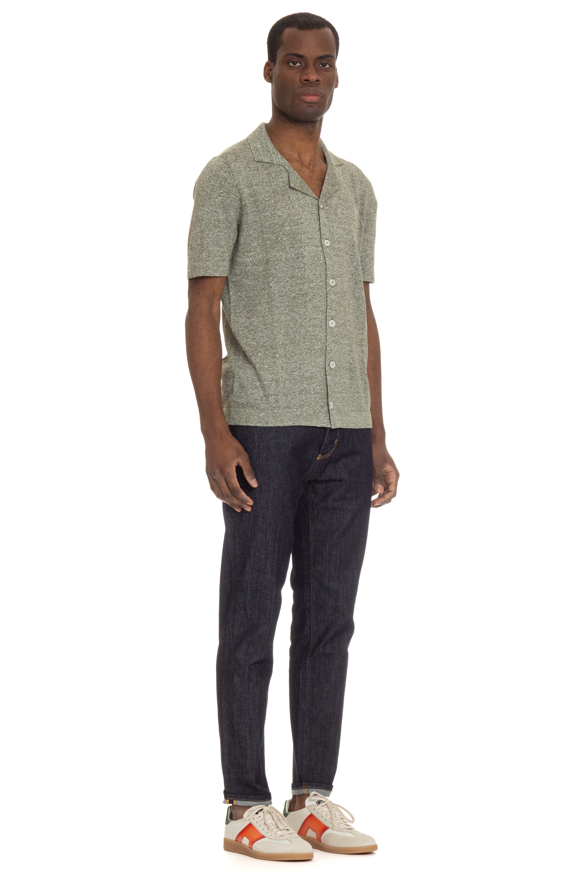 Gran Sasso Men's Stylish Button-Up Mini Shirt - Image 2