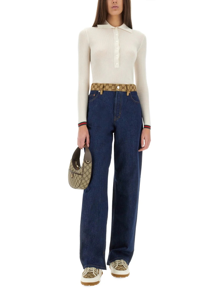 GUCCI Cashmere and Silk Polo Shirt - Image 5