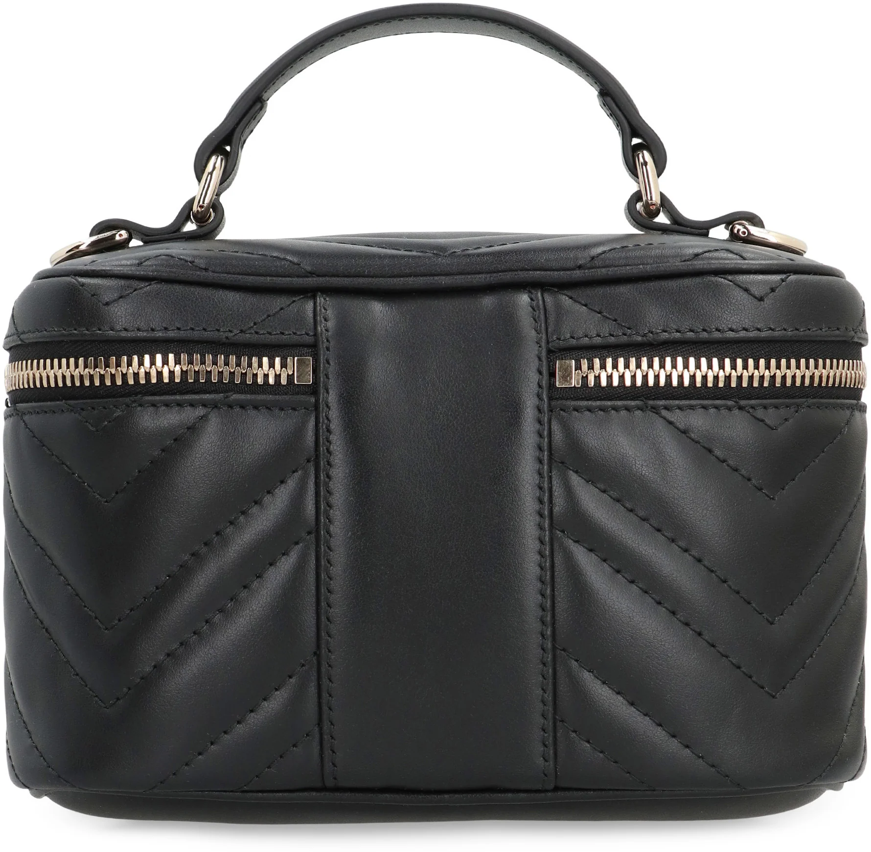 Gucci Chevron Quilted Mini Handbag with Gold-Tone Hardware - Image 4