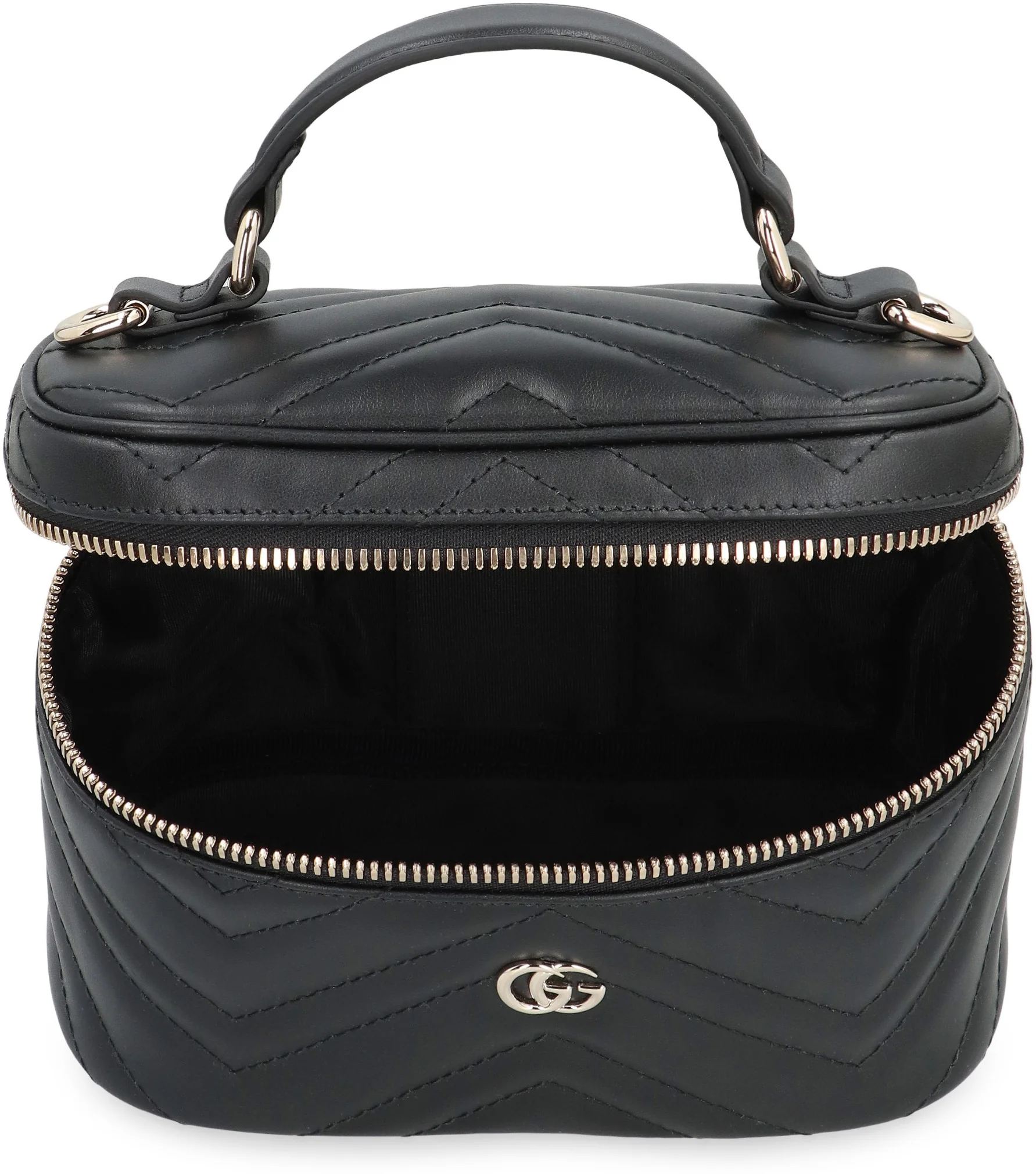 Gucci Chevron Quilted Mini Handbag with Gold-Tone Hardware - Image 6