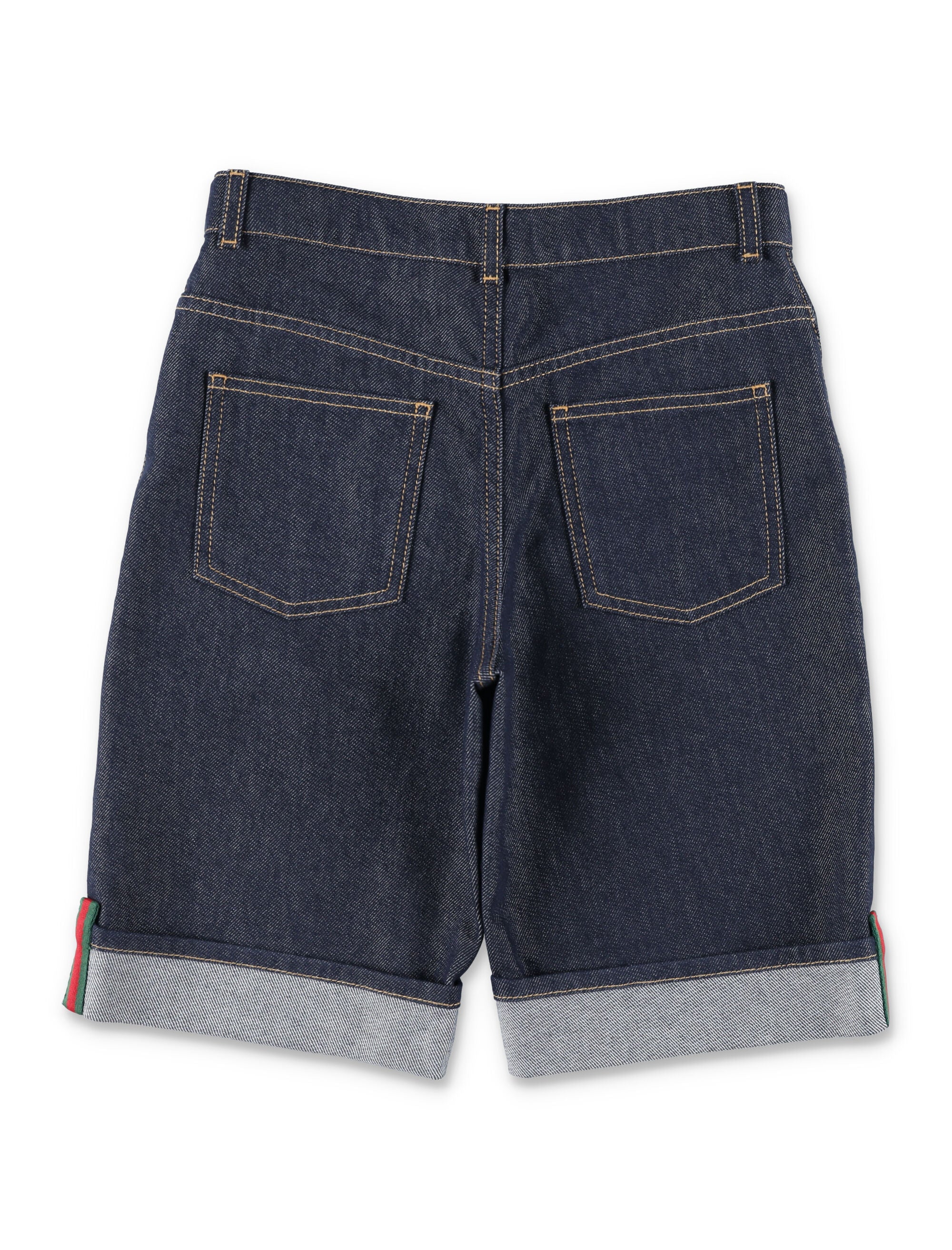 Gucci Classic Five-Pocket Cuffed Shorts for Boys - Image 3