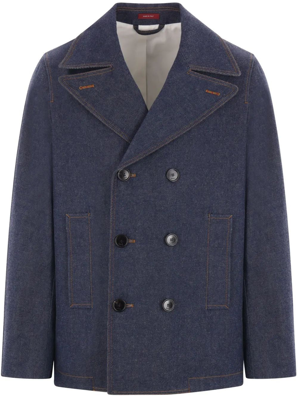 GUCCI Cotton Denim Jacket with Horsebit