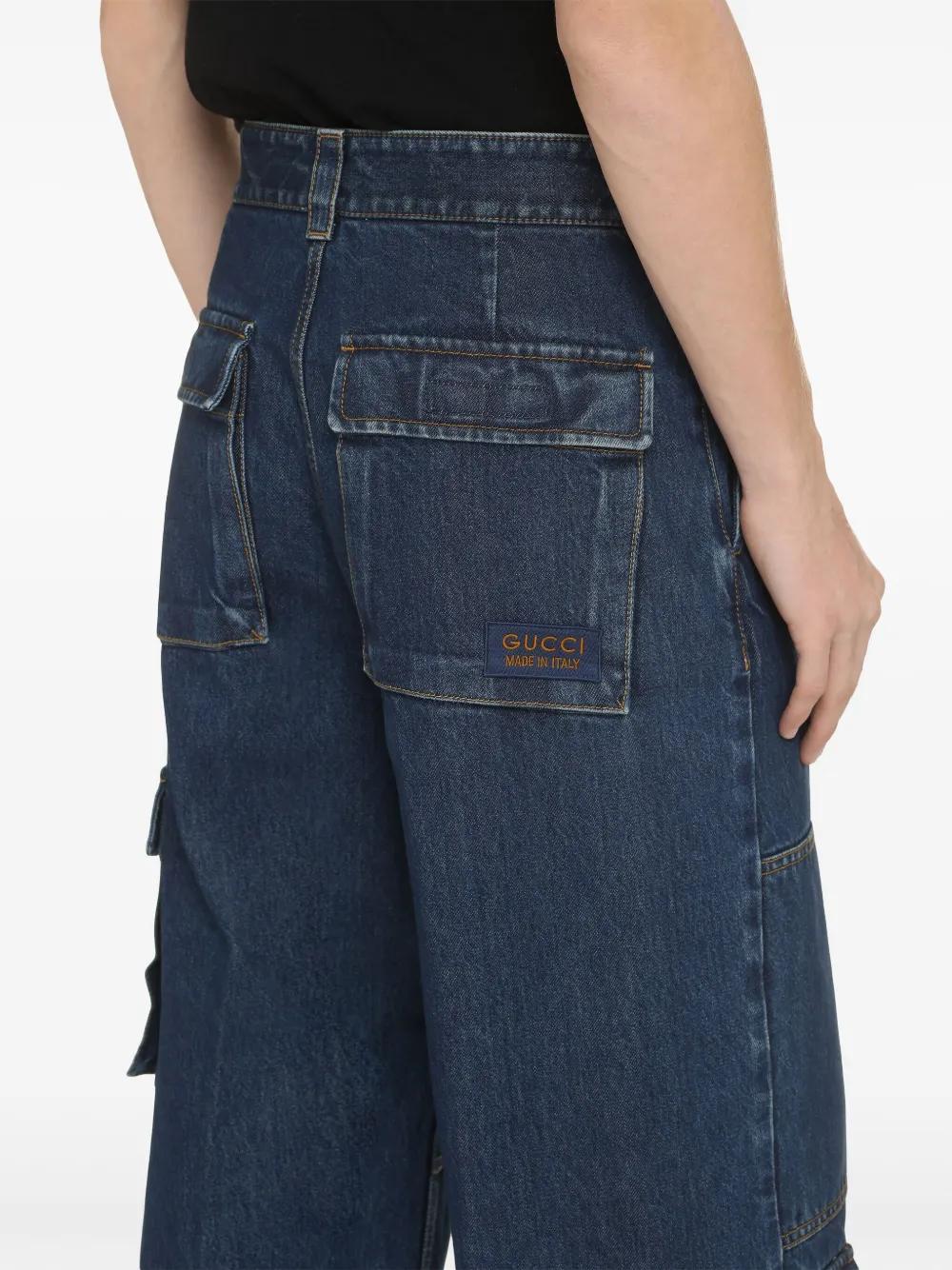 GUCCI Denim Trouser with Web - Image 4