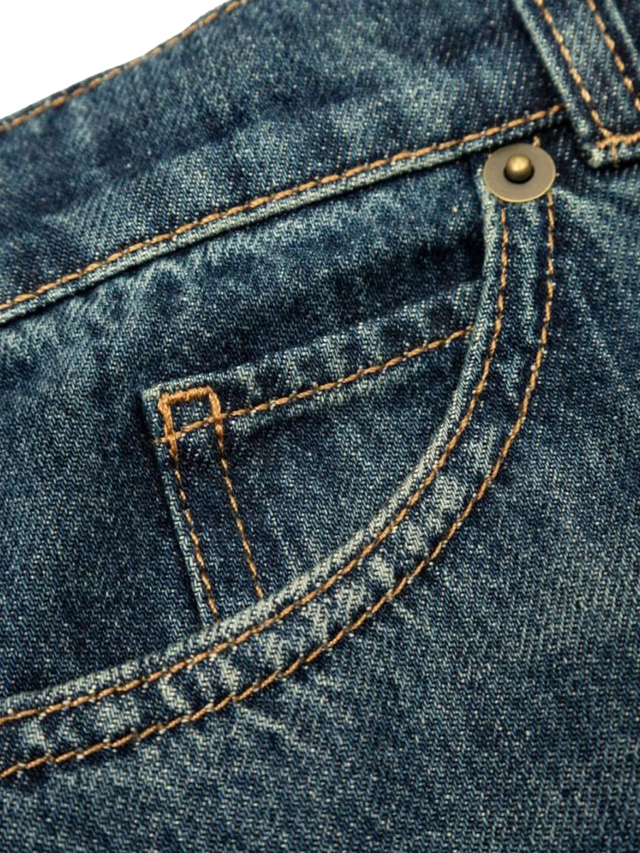 Gucci Eco Washed Denim Mini Trousers for Kids - Image 4