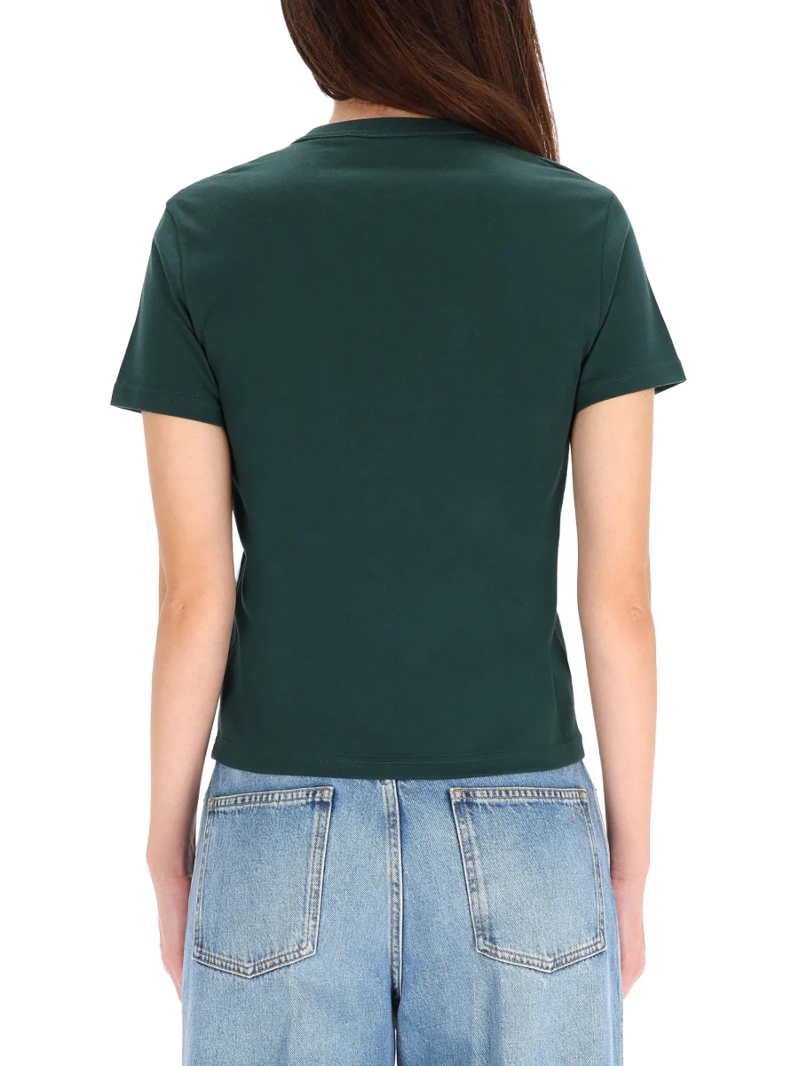 Gucci Embroidered Logo Cropped T-Shirt - Image 3