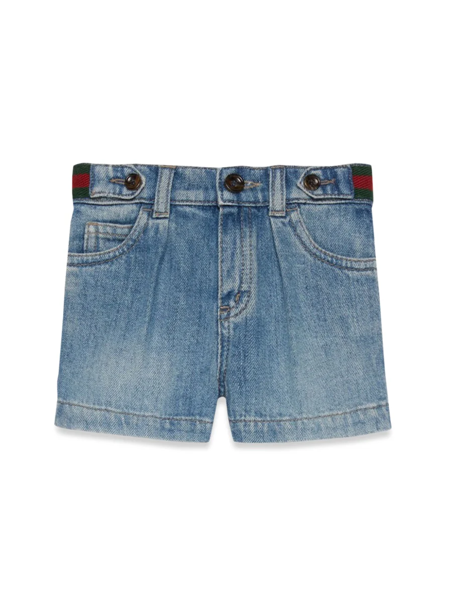 GUCCI GG Denim Bermuda Shorts