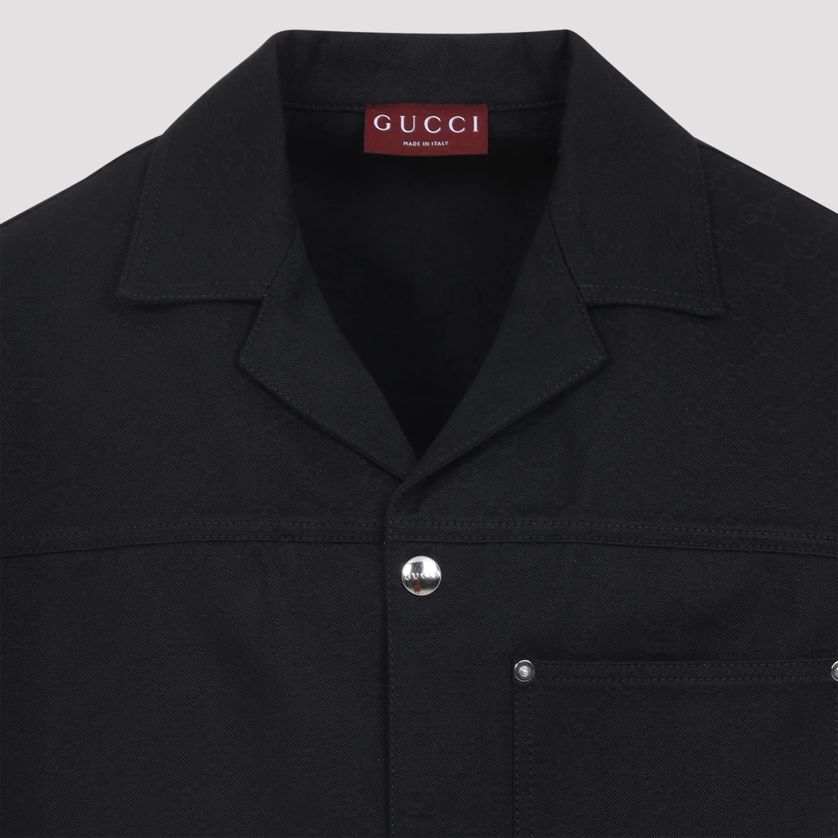 GUCCI Gg Jacquard Cotton Shirt - Image 4