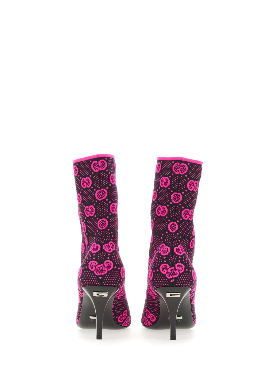 GUCCI 'gg' Knitted Ankle Boots - Image 4