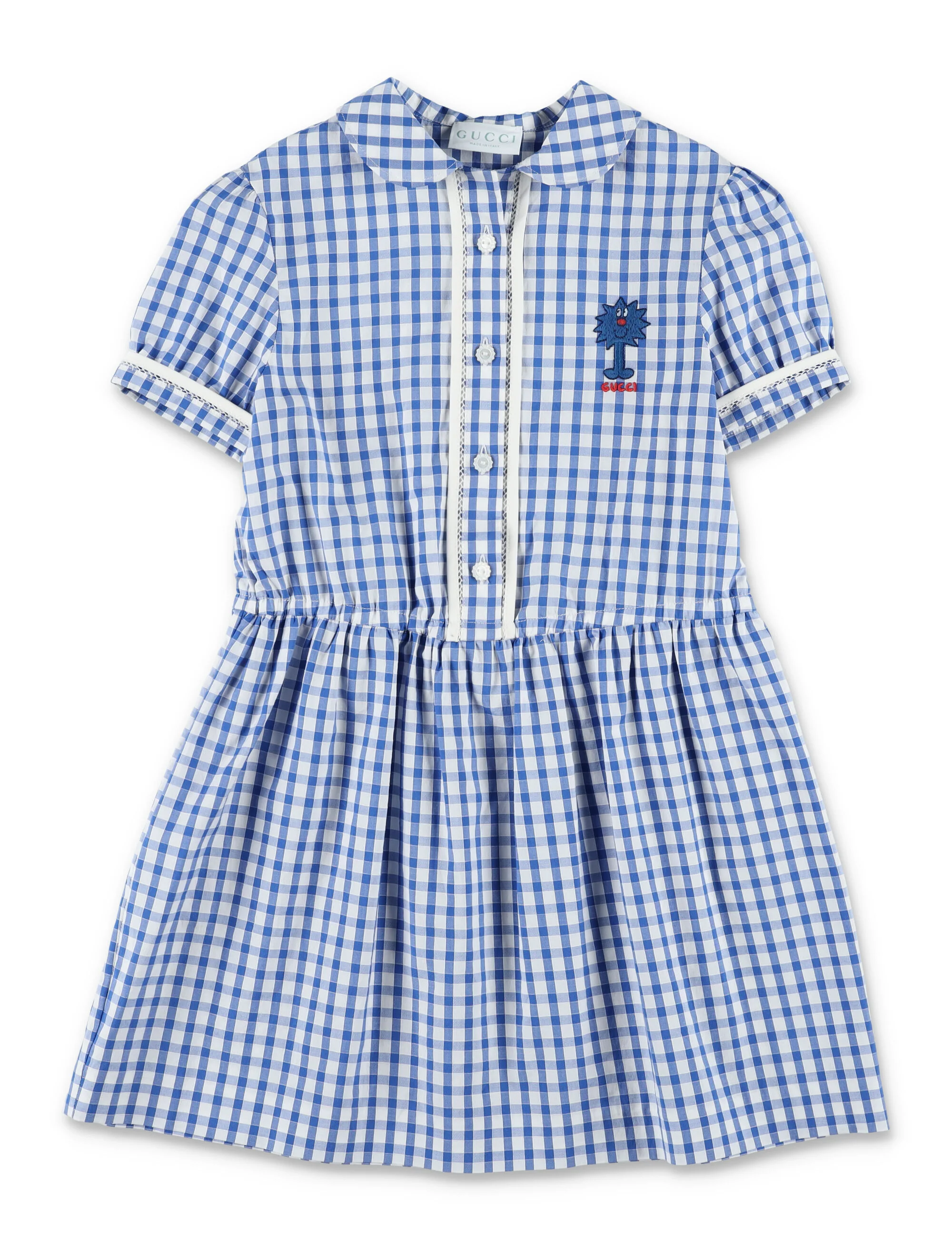 Gucci Girls’ Cotton Gingham Mini Dress