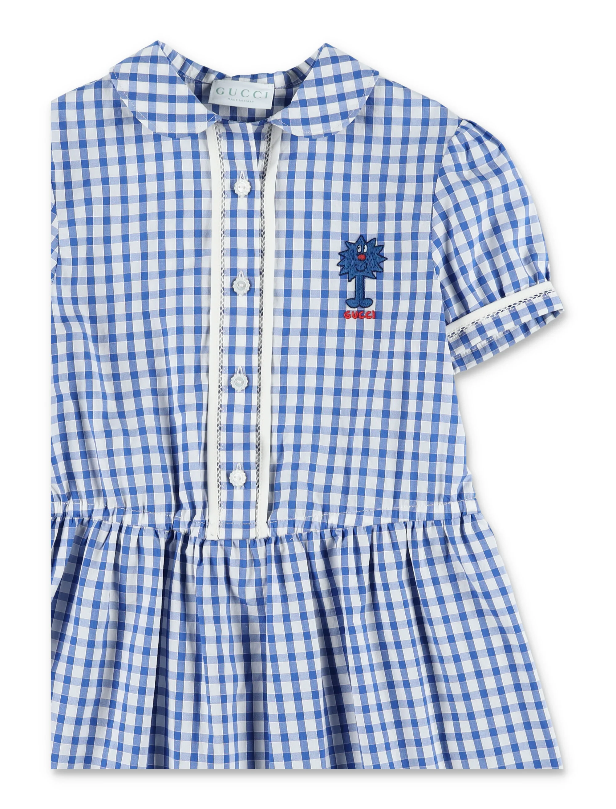 Gucci Girls’ Cotton Gingham Mini Dress - Image 2