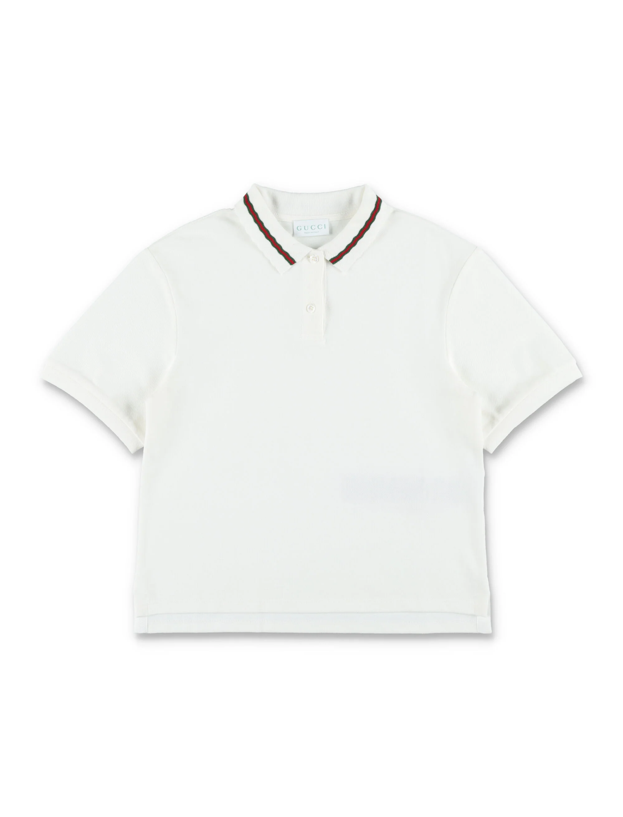 Gucci Girl's Mini Cotton Piqué Polo with Web Detailing