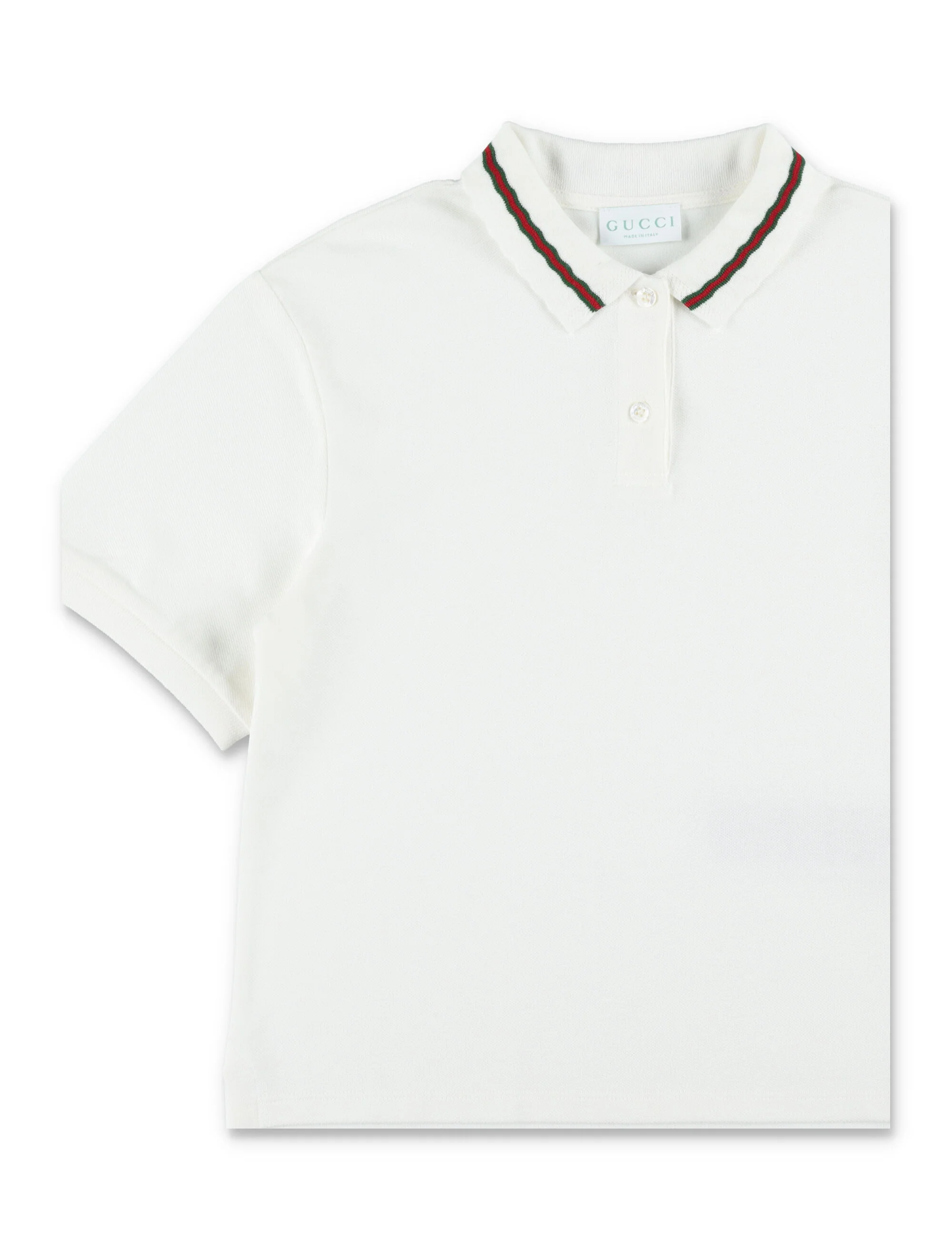 Gucci Girl's Mini Cotton Piqué Polo with Web Detailing - Image 2