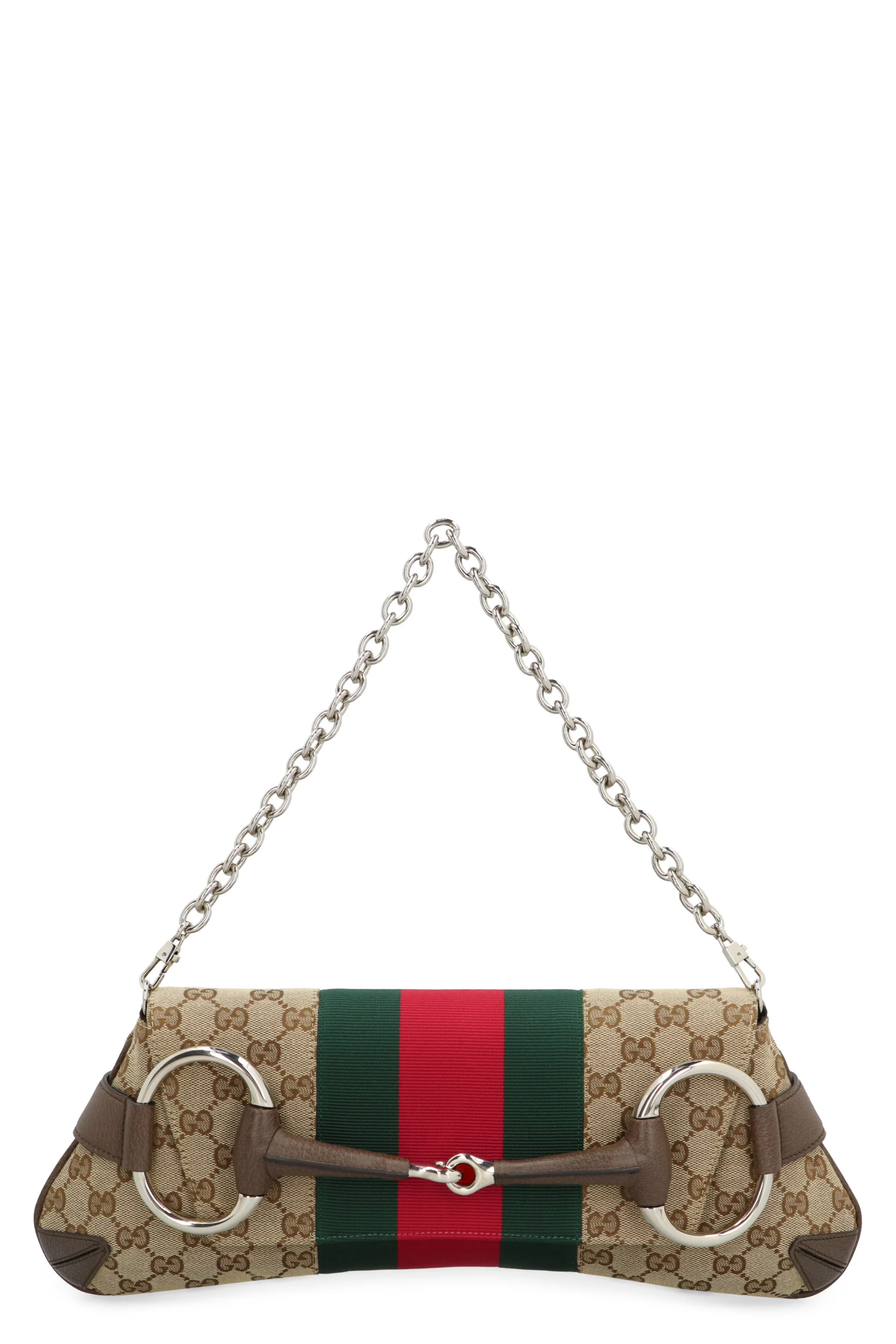 Gucci Horsebit Chain Shoulder Handbag - 38 cm Width