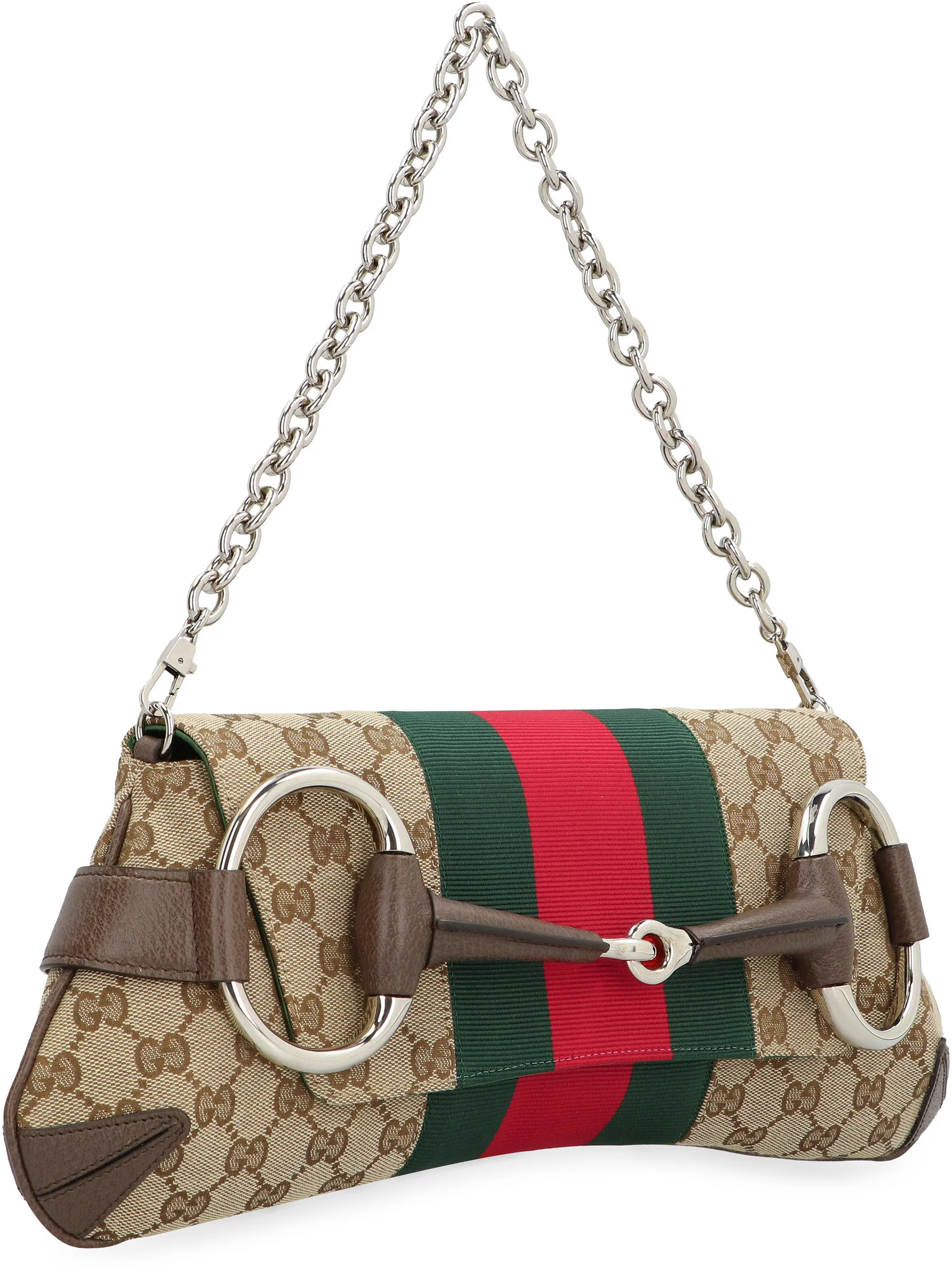 Gucci Horsebit Chain Shoulder Handbag - 38 cm Width - Image 3