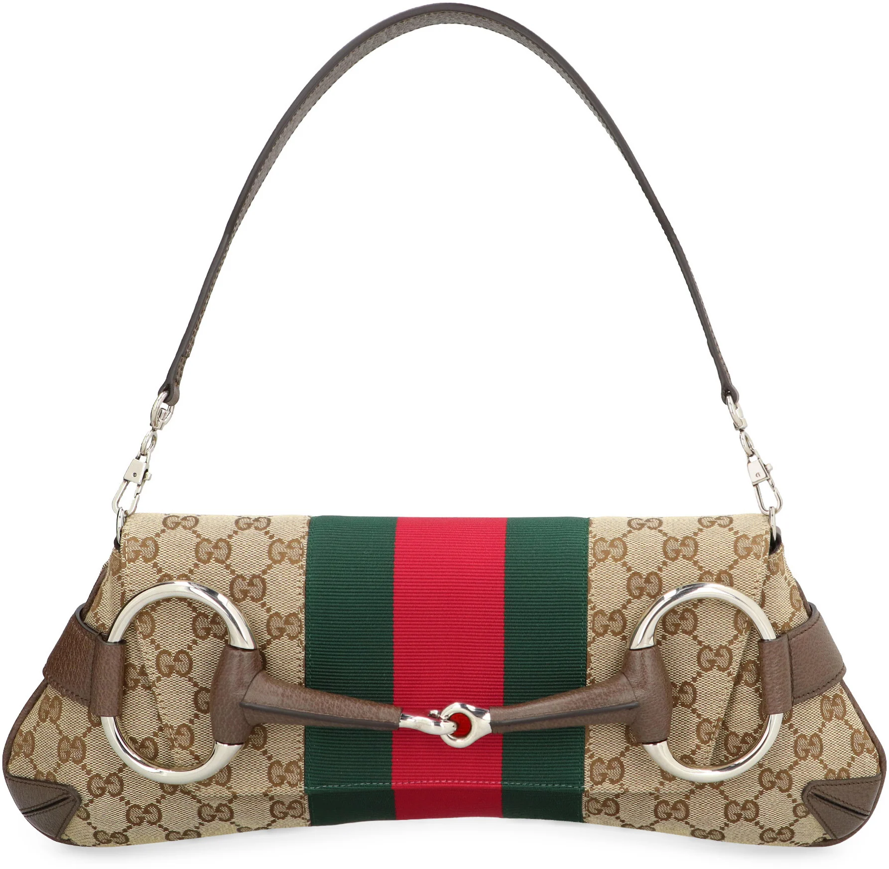 Gucci Horsebit Chain Shoulder Handbag - 38 cm Width - Image 5