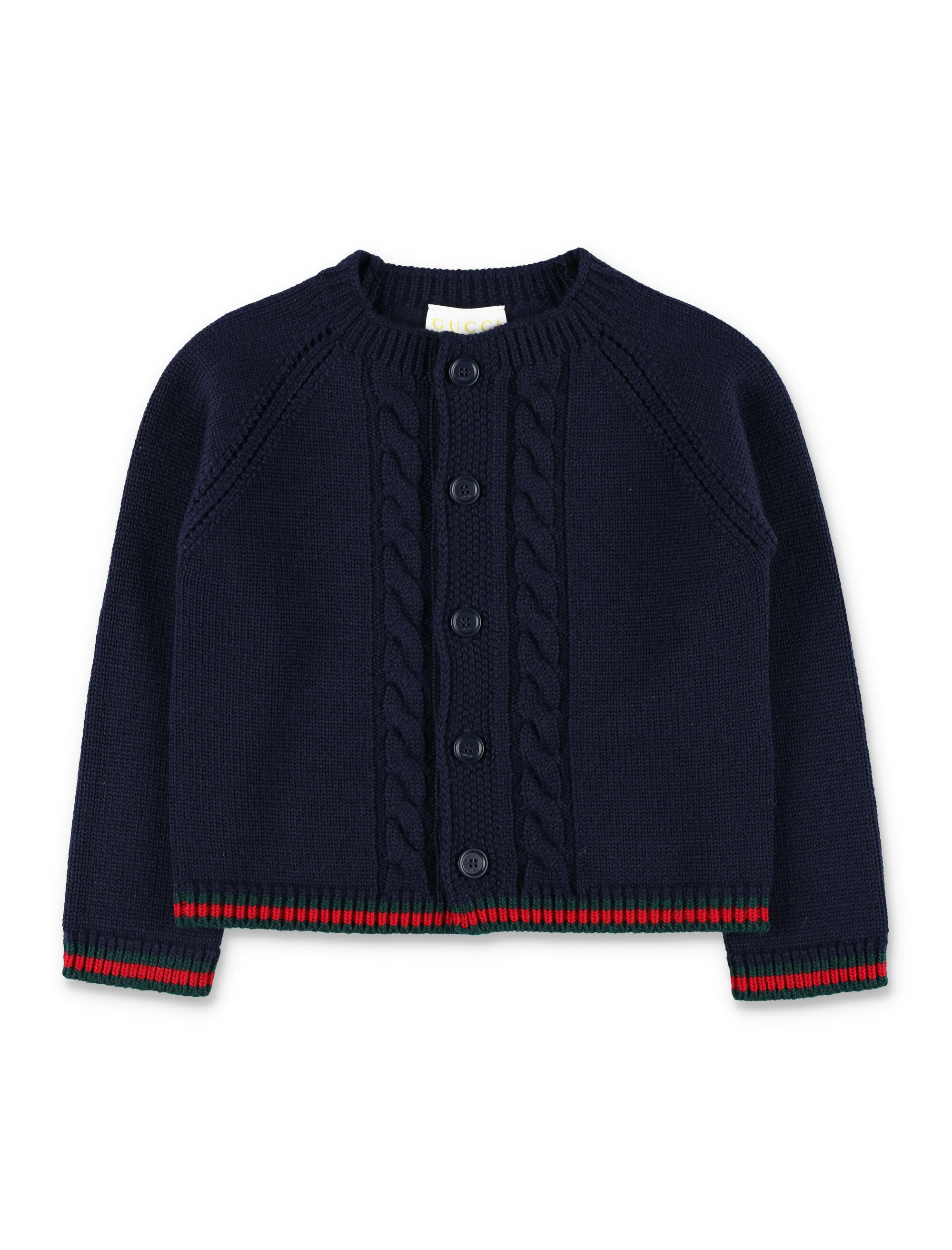 Gucci Kids Cable Knit Cardigan Jacket