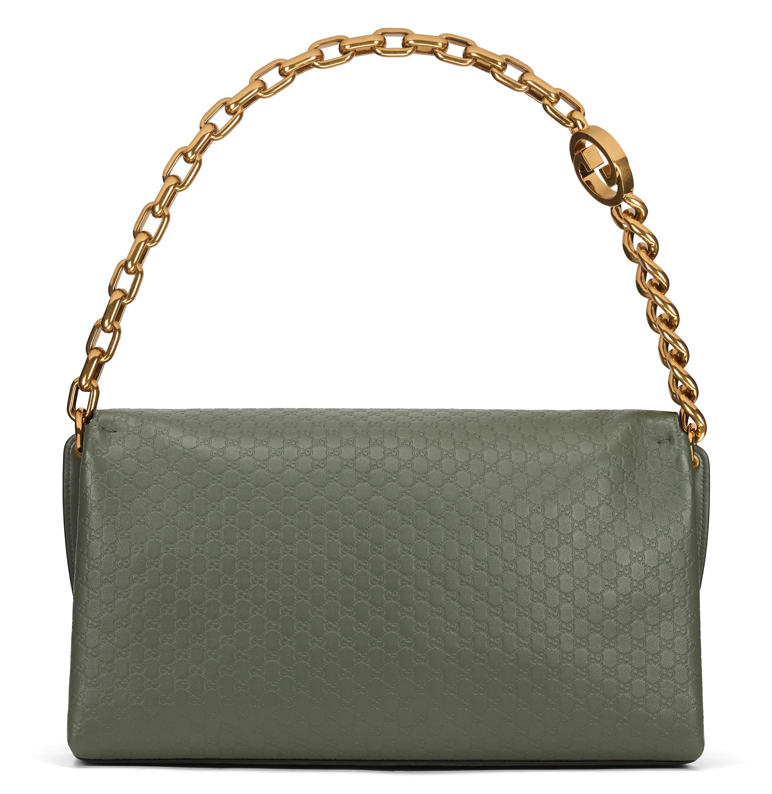 Gucci Leather Handbag with GG Embossed Monogram - 36 cm - Image 4