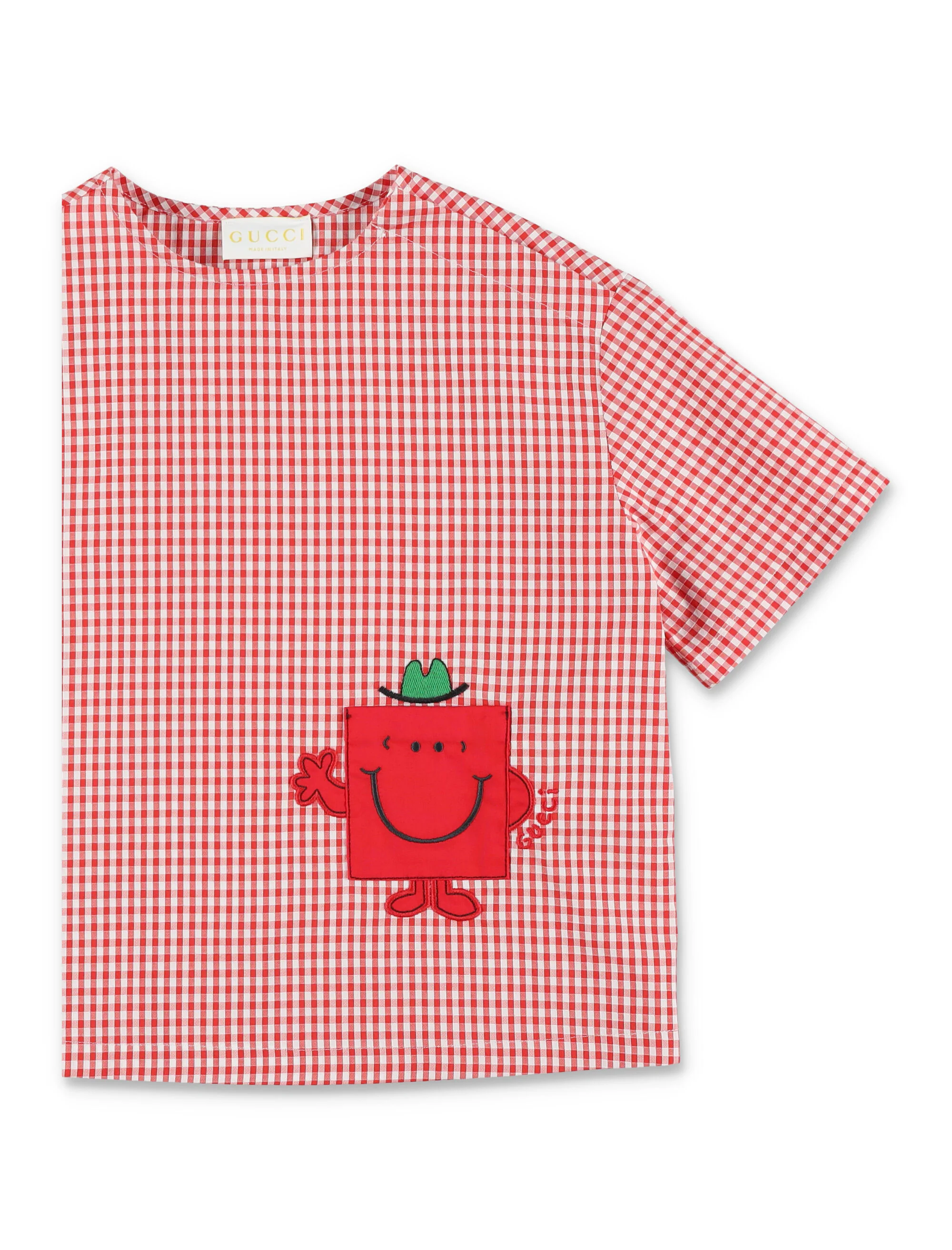 Gucci Mini Checkered Design T-Shirt for Kids - Image 2
