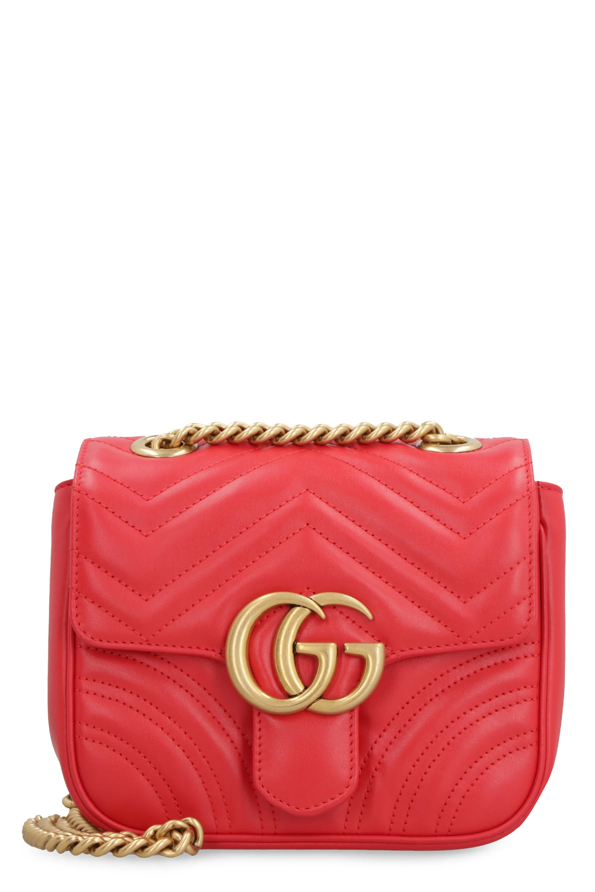 Gucci Mini Chevron Quilted Leather Handbag