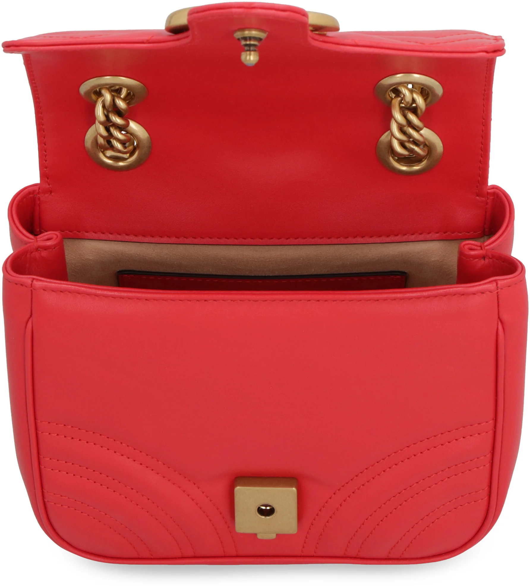 Gucci Mini Chevron Quilted Leather Handbag - Image 6