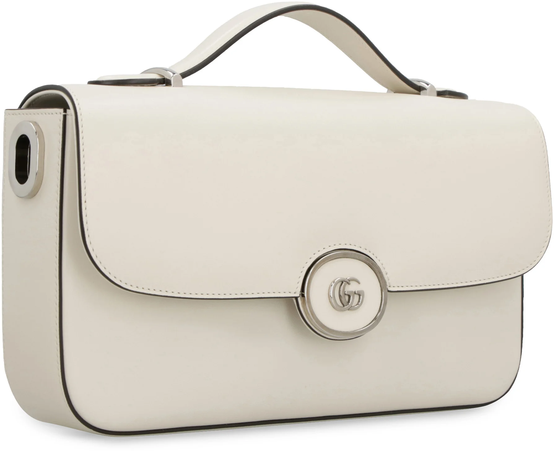 Gucci Mini Leather Shoulder Handbag with Flip-Lock Closure - Image 3