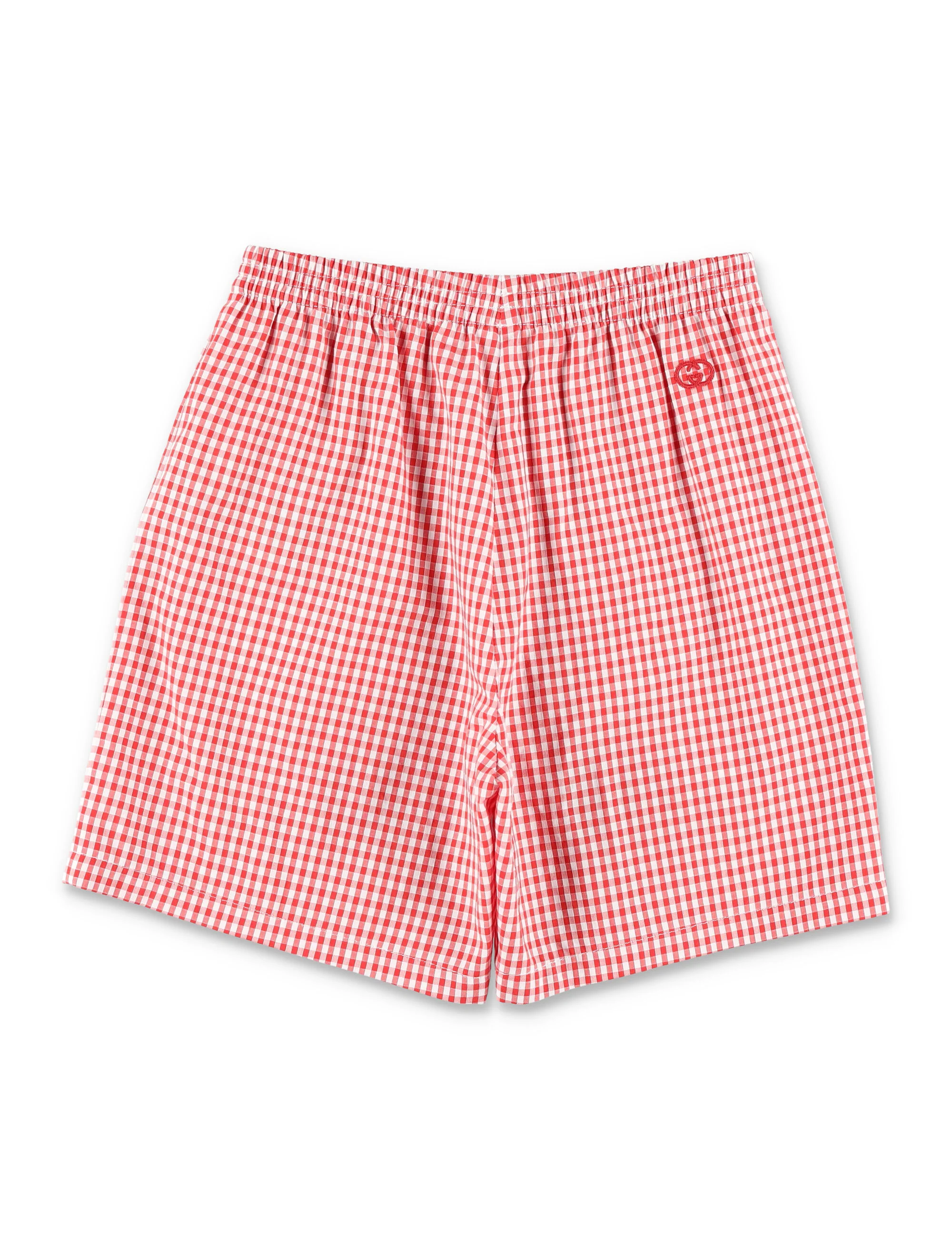 Gucci Mini Vichy Check Denim Shorts for Boys - Image 3