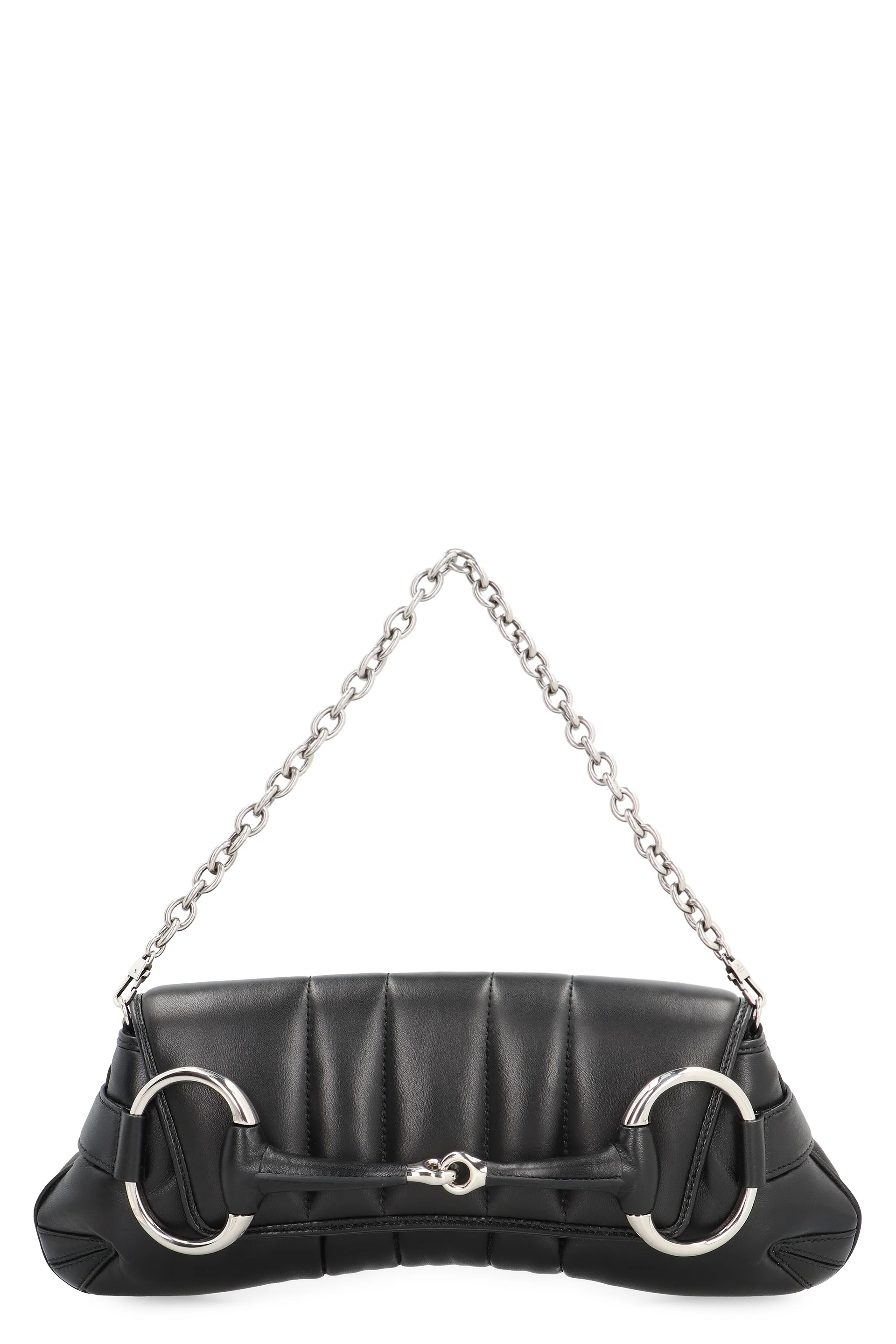 Gucci Quilted Horsebit Chain Media Shoulder Handbag - 38cm