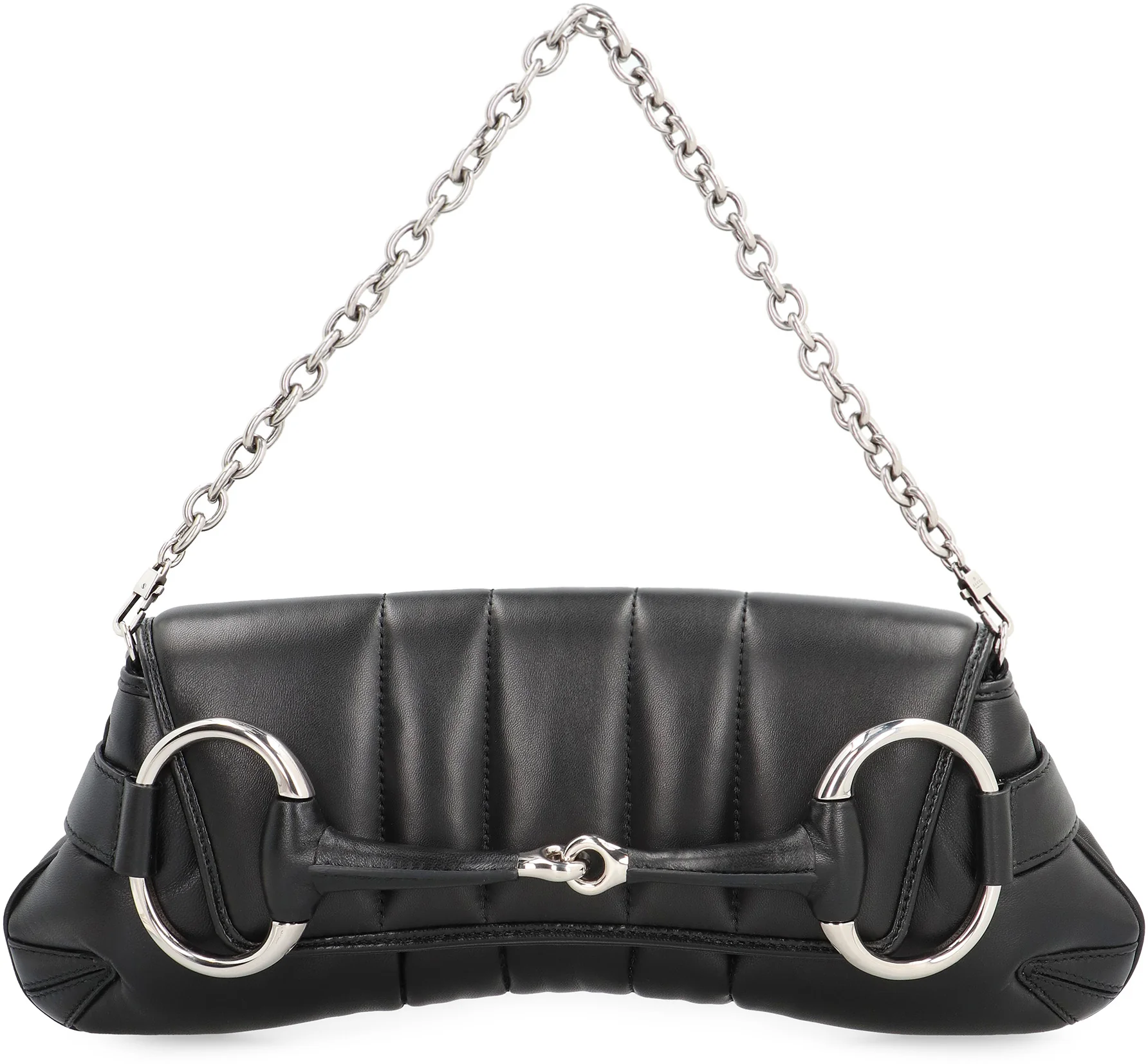 Gucci Quilted Horsebit Chain Media Shoulder Handbag - 38cm - Image 2
