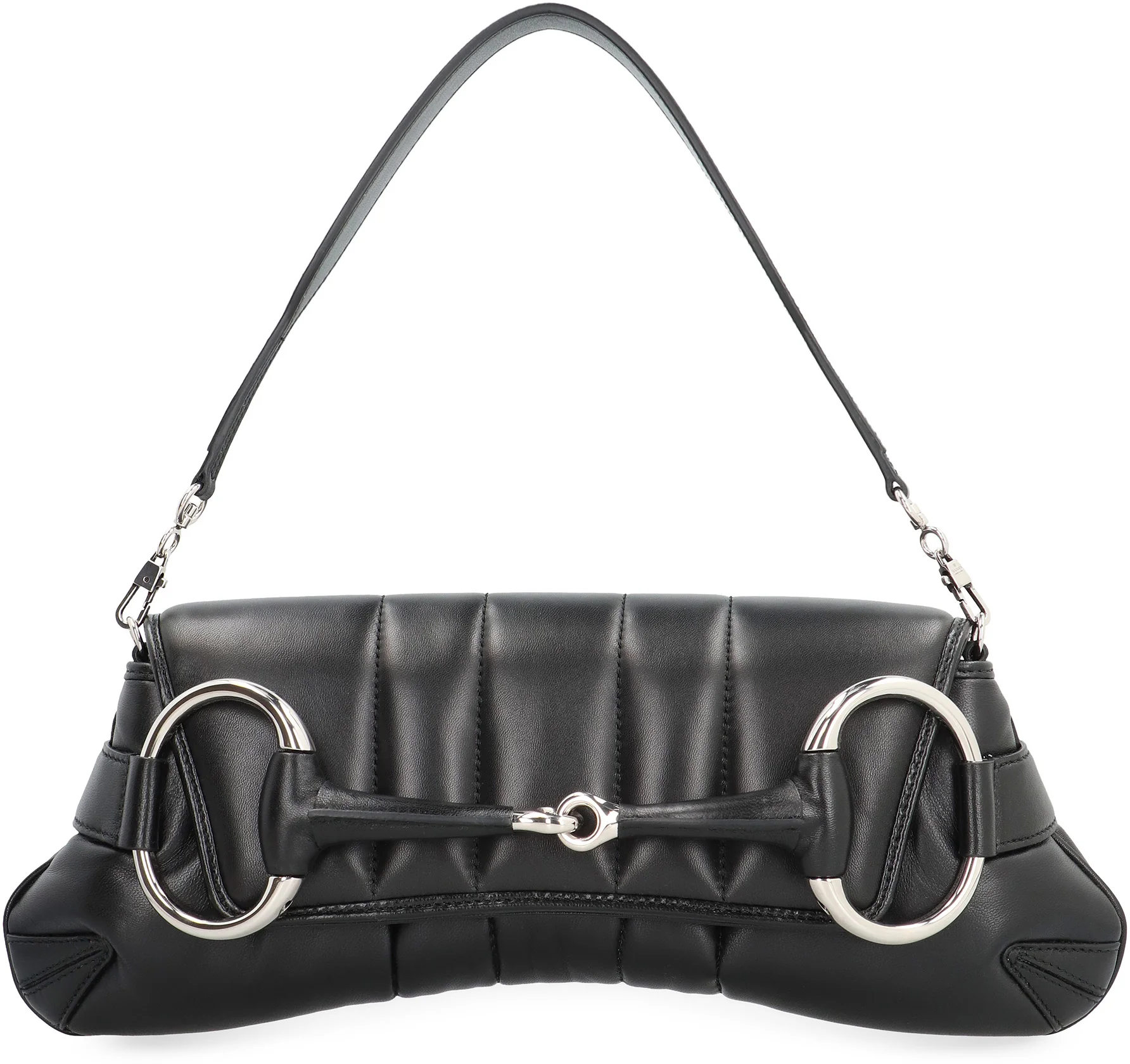 Gucci Quilted Horsebit Chain Media Shoulder Handbag - 38cm - Image 5