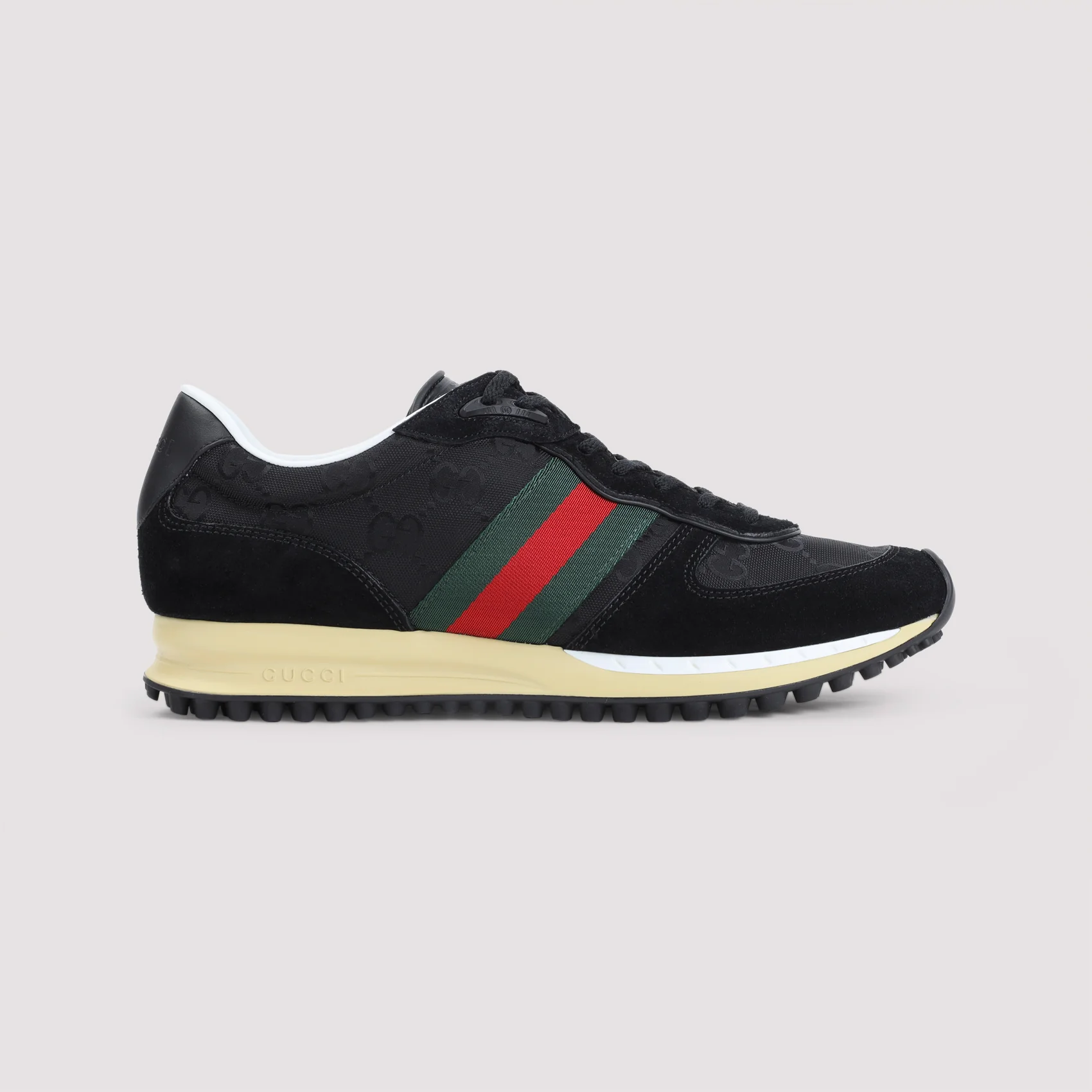 Gucci Re-Motion GG Canvas Suede-trimmed Sneakers - Image 3