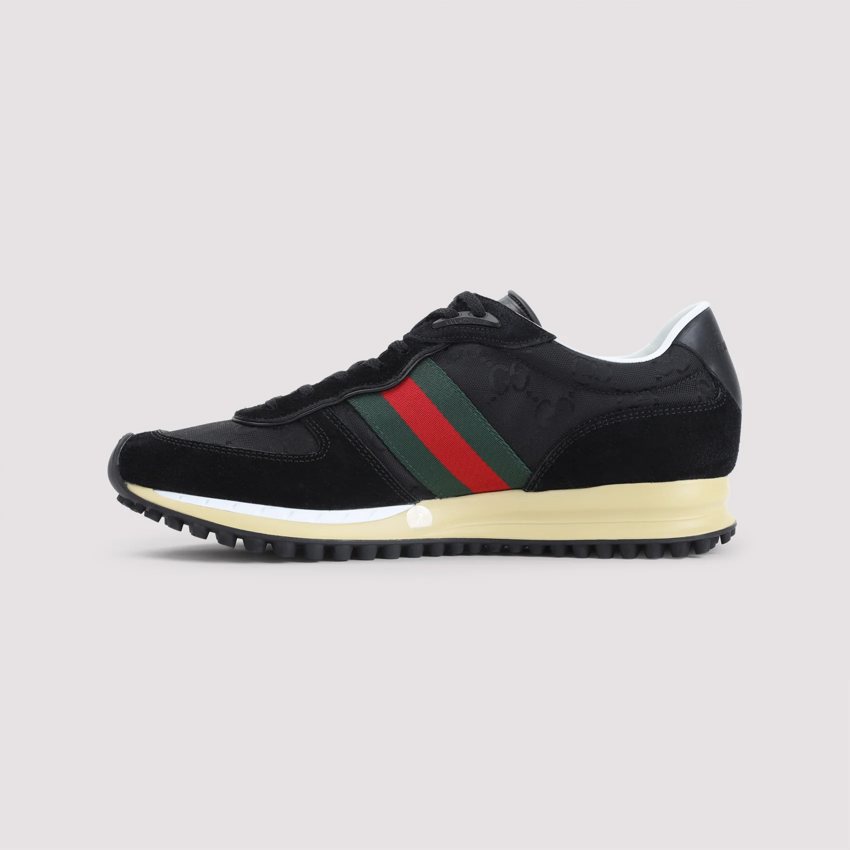 Gucci Re-Motion GG Canvas Suede-trimmed Sneakers - Image 4
