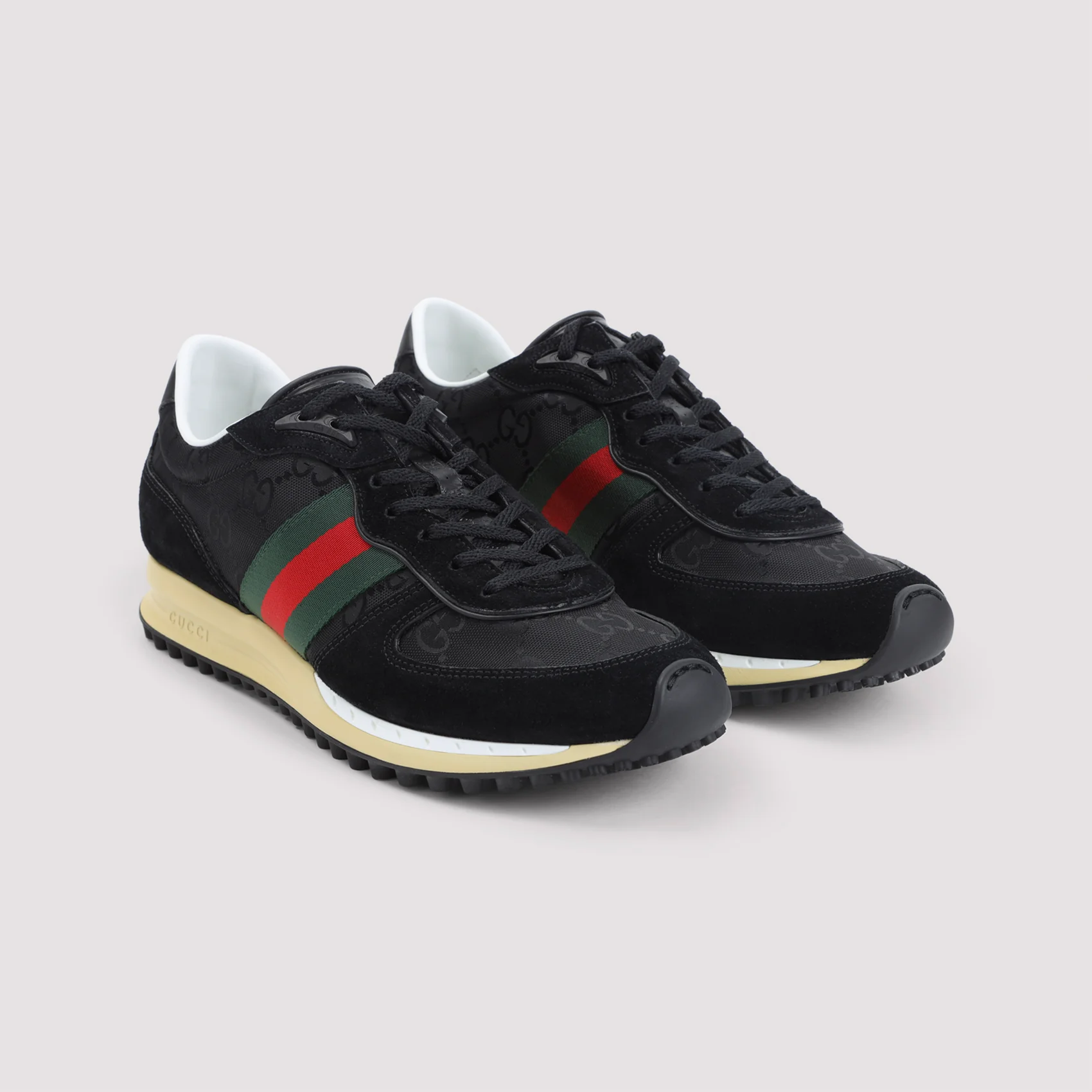 Gucci Re-Motion GG Canvas Suede-trimmed Sneakers - Image 5