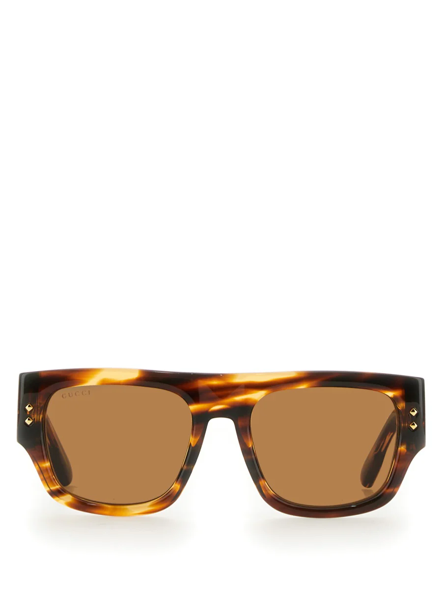 Gucci Square-frame Sunglasses in Dark Brown Acetate