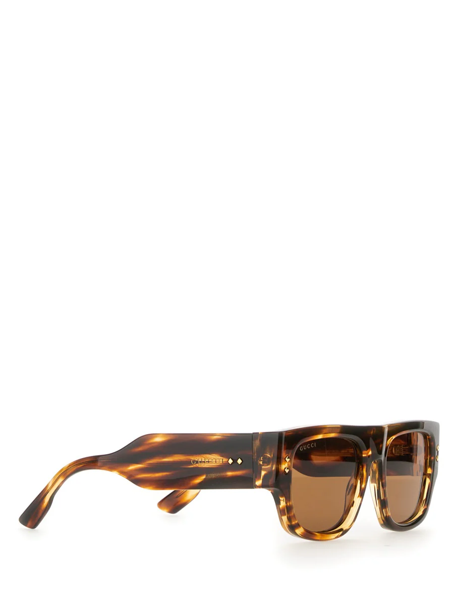 Gucci Square-frame Sunglasses in Dark Brown Acetate - Image 2
