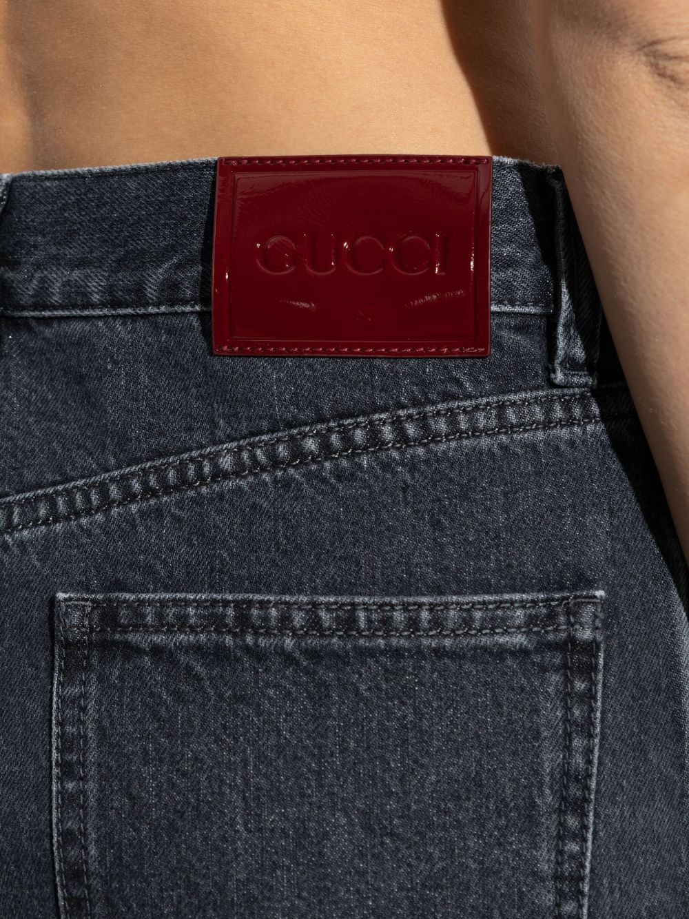 GUCCI Wide Leg Denim Pant - Image 4