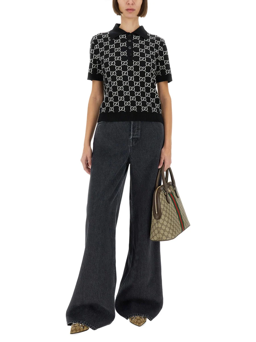 GUCCI Wide Leg Denim Pant - Image 7