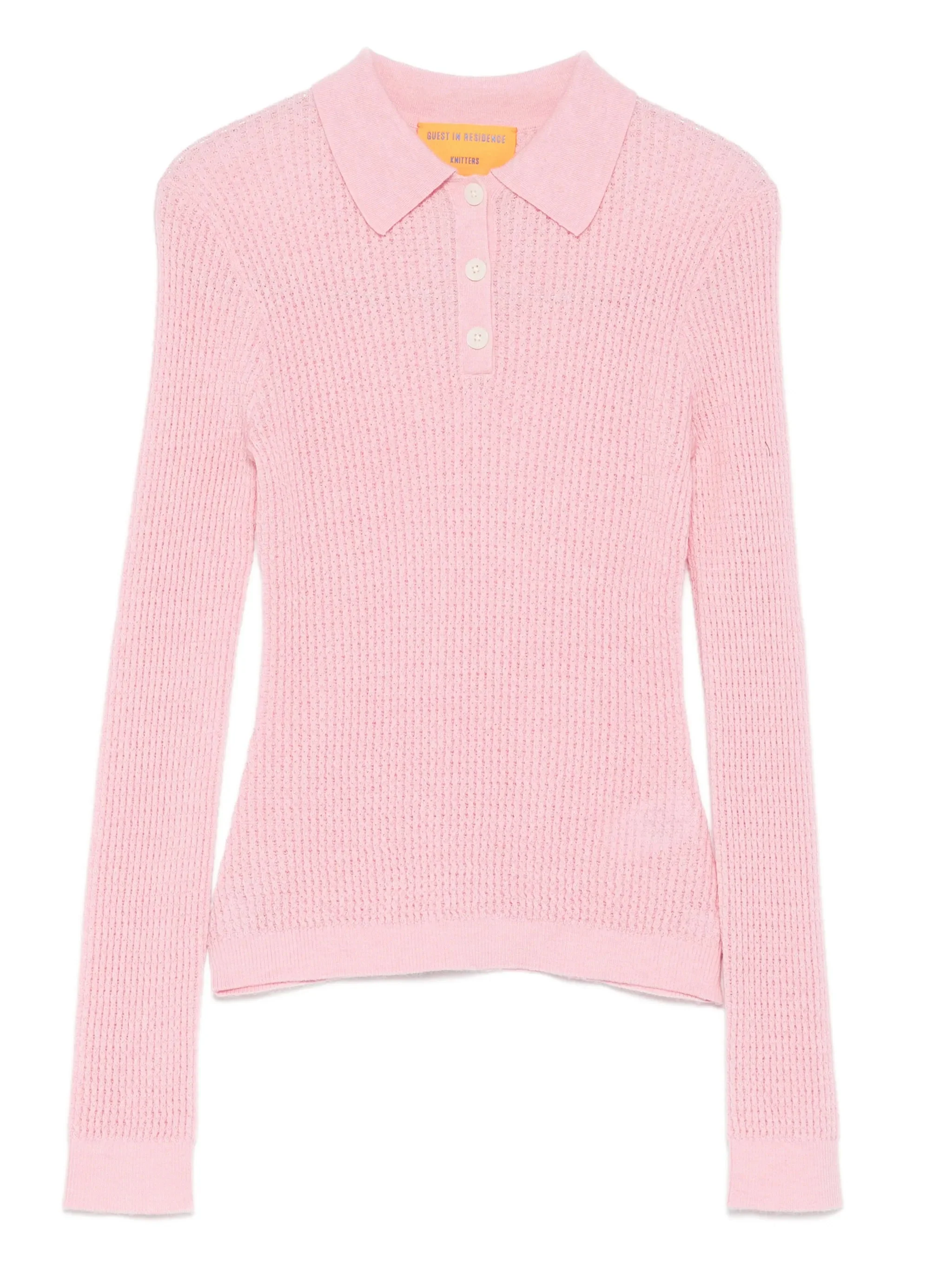 Guest In Residence Luxury Cashmere Knit Polo - Size S