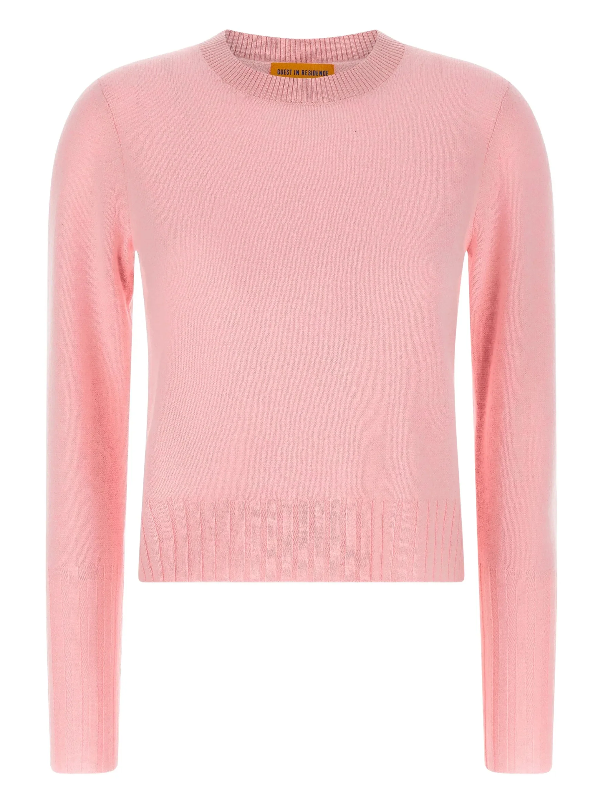 Guest In Residence Ribbed Hem Cashmere Sweater - Size S
