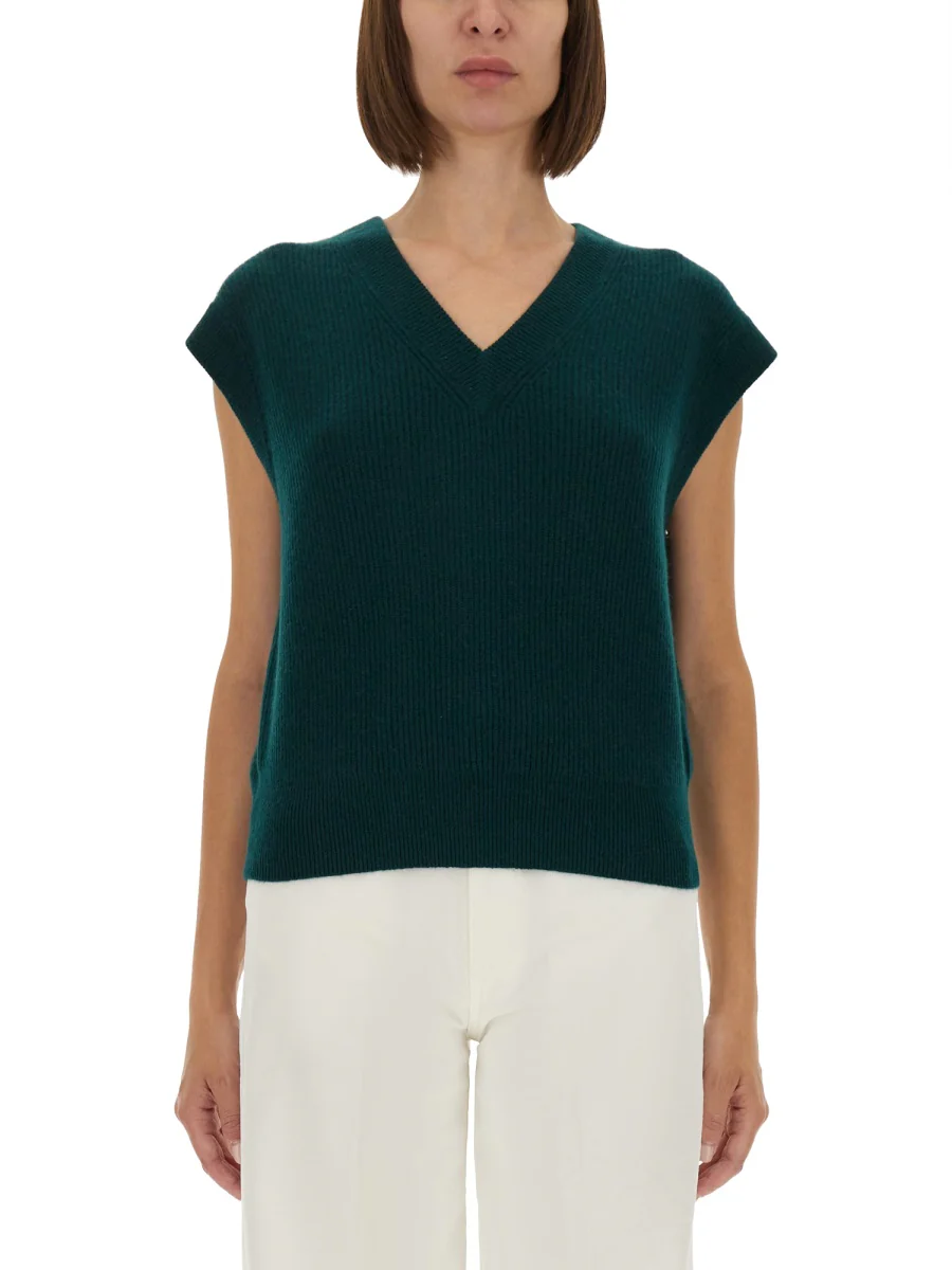 GUEST IN RESIDENCE Ribbed Knit Cashmere Vest - Image 2