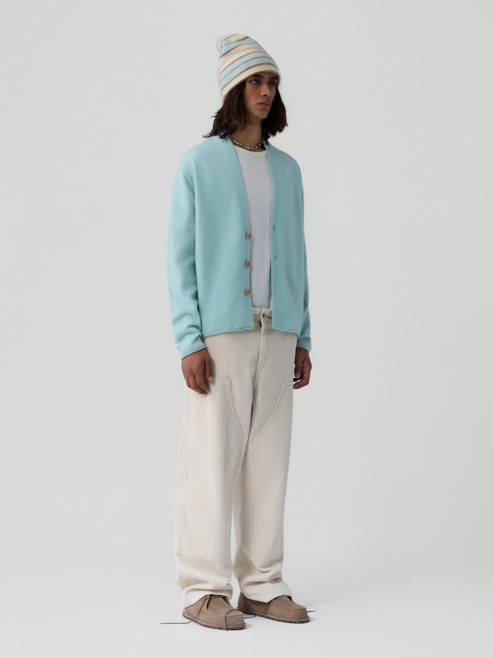 Guest In Residence V-neck Cashmere Sweater with Button Fastening - Size S - Image 7