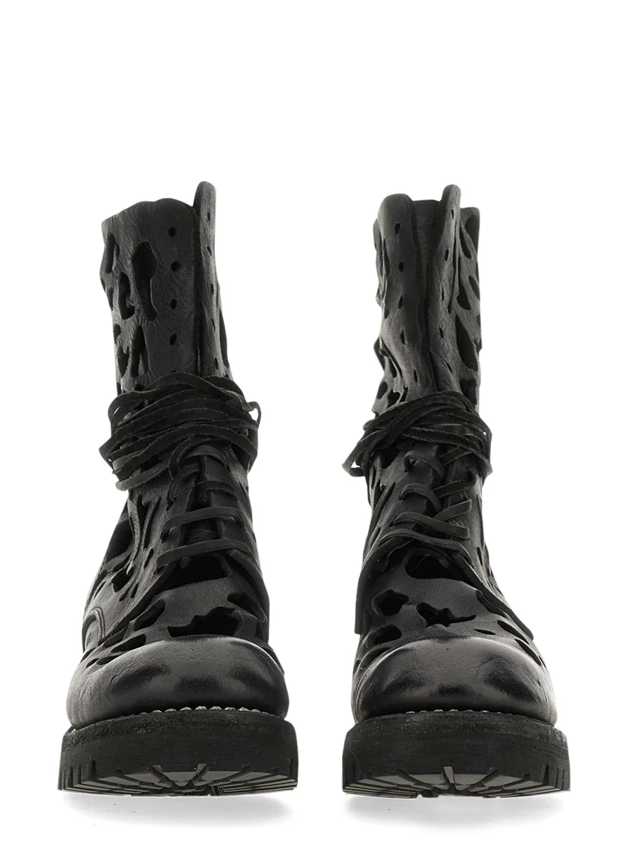GUIDI Ankle Boot with Cut Out Details - Image 6