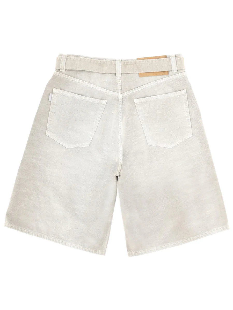 HAIKURE Belted Denim Shorts - Image 2