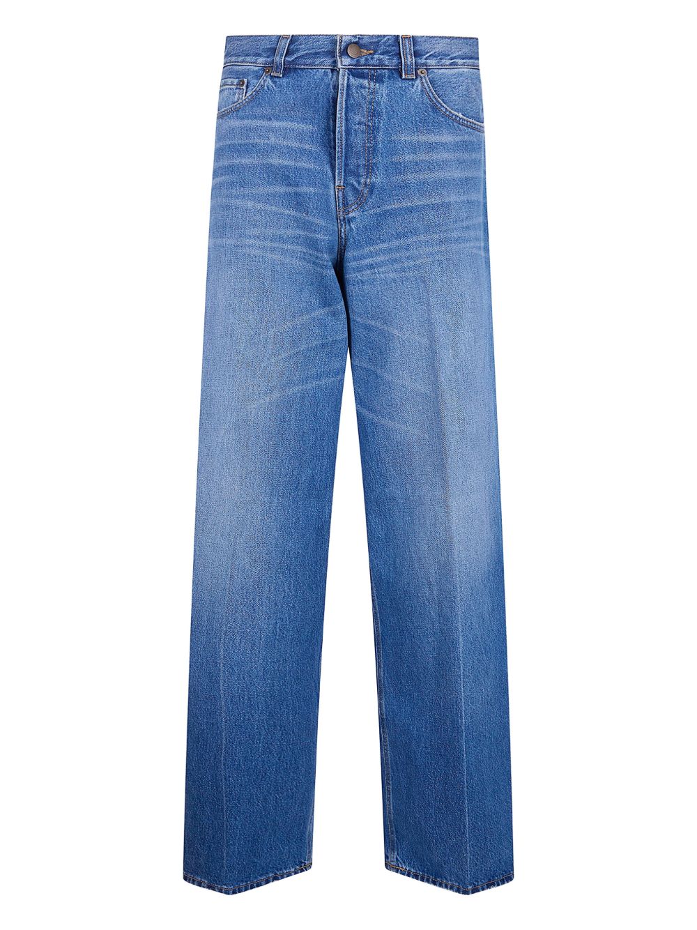 Haikure Button-Fastening Belt Loops with Five Pockets Women's Jeans