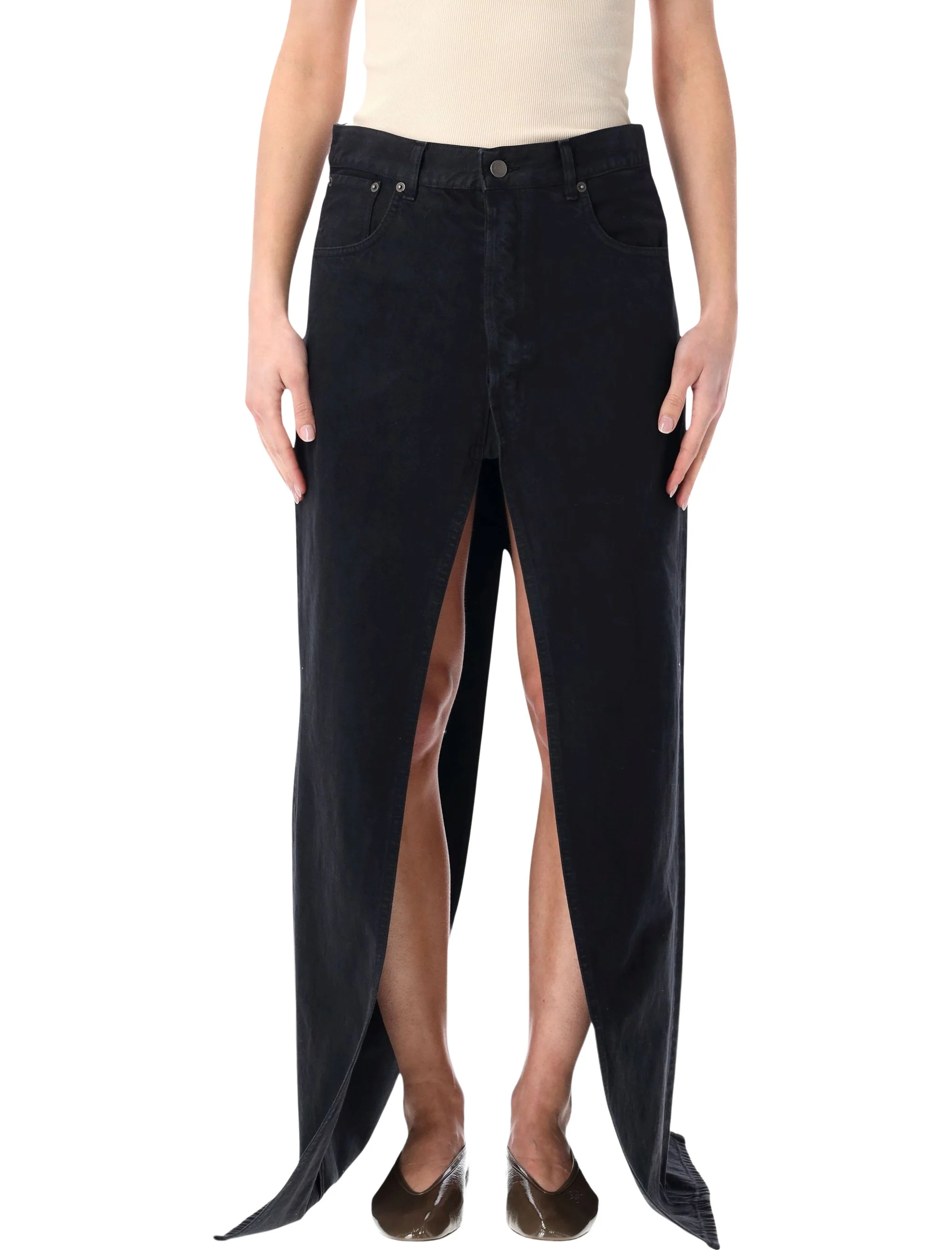 Haikure Gana Slit Skirt