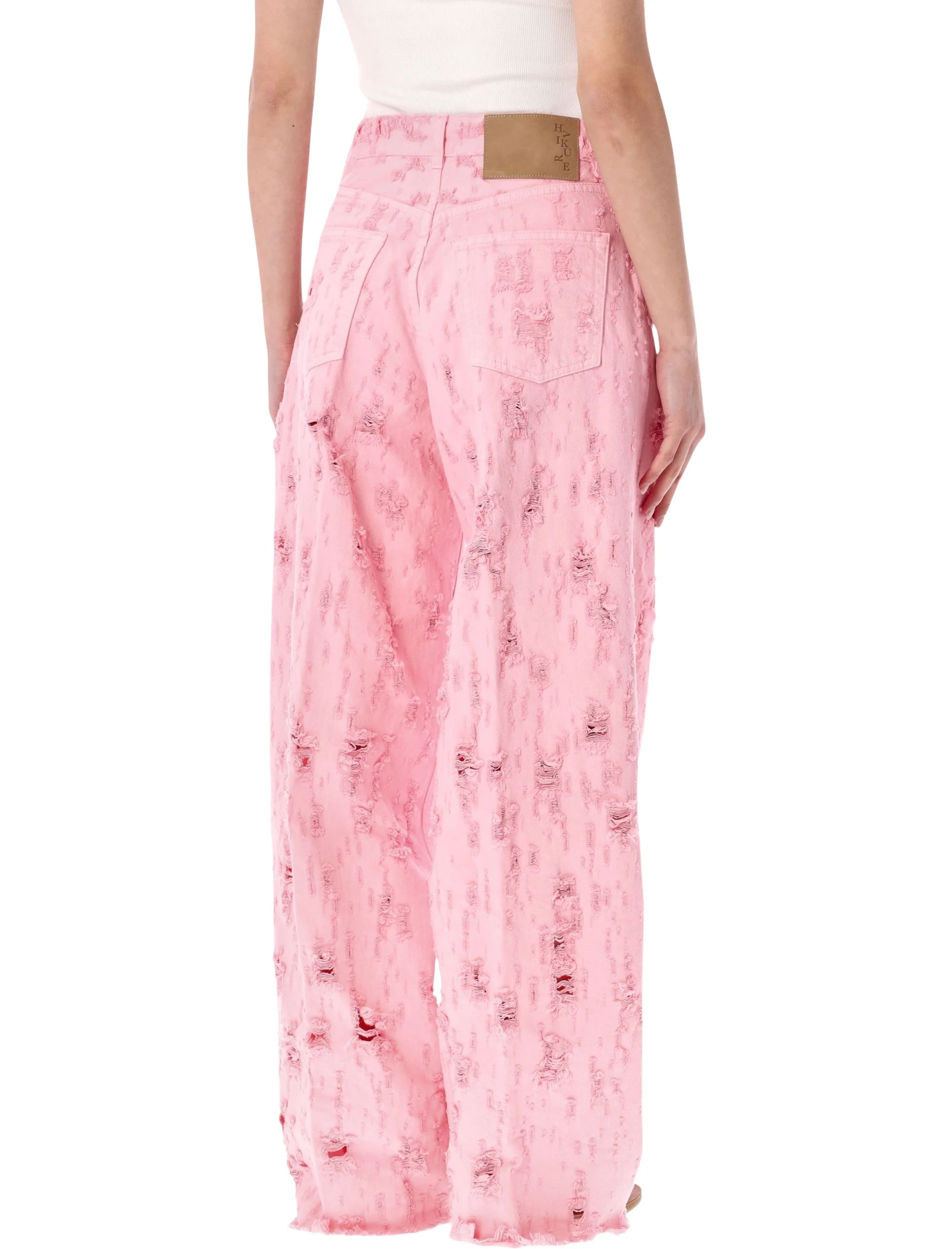 Haikure High-Waisted Distressed Jeans - Size 26 - Image 2