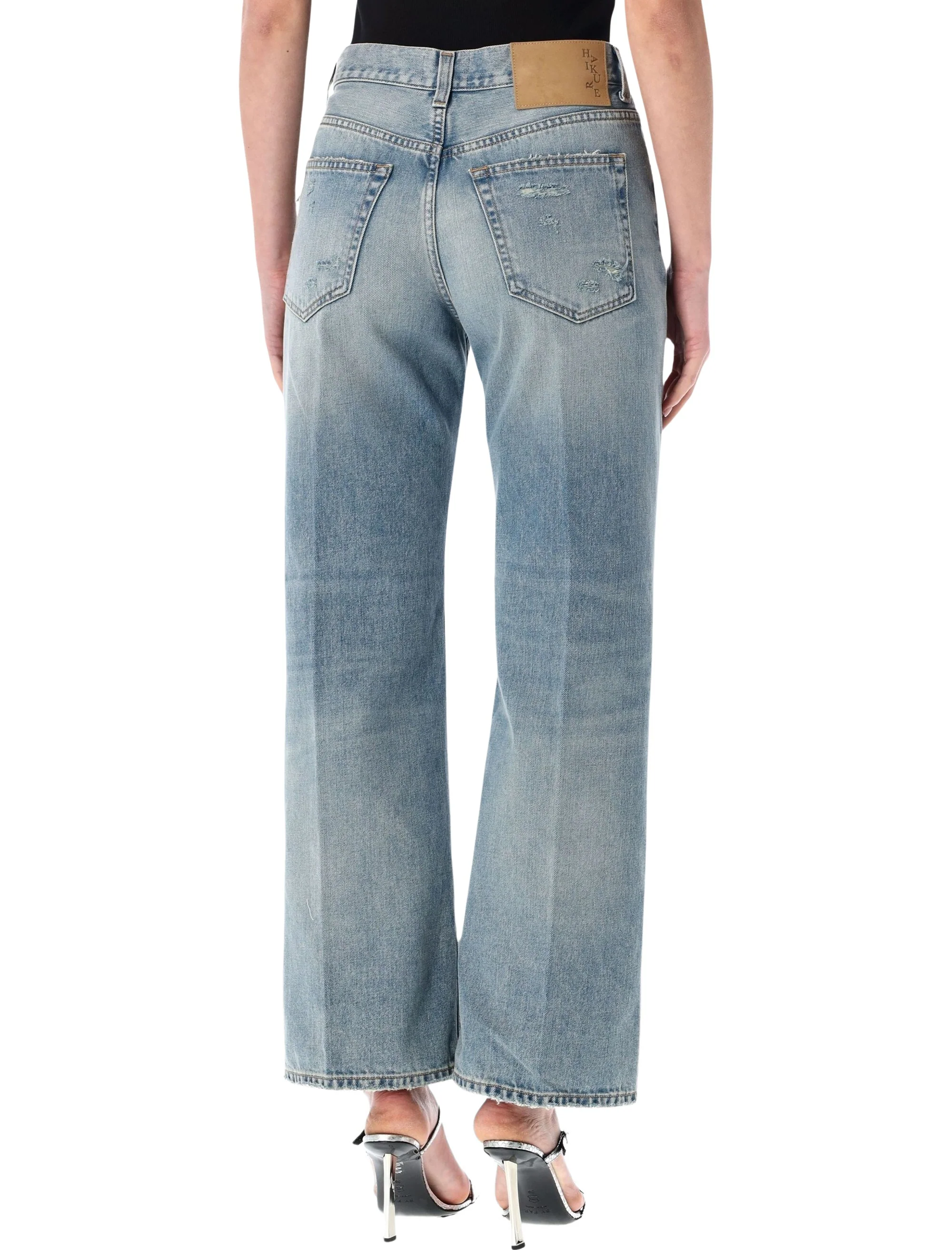 Haikure Relaxed Straight-Leg Distressed Jeans - Size 26 - Image 2