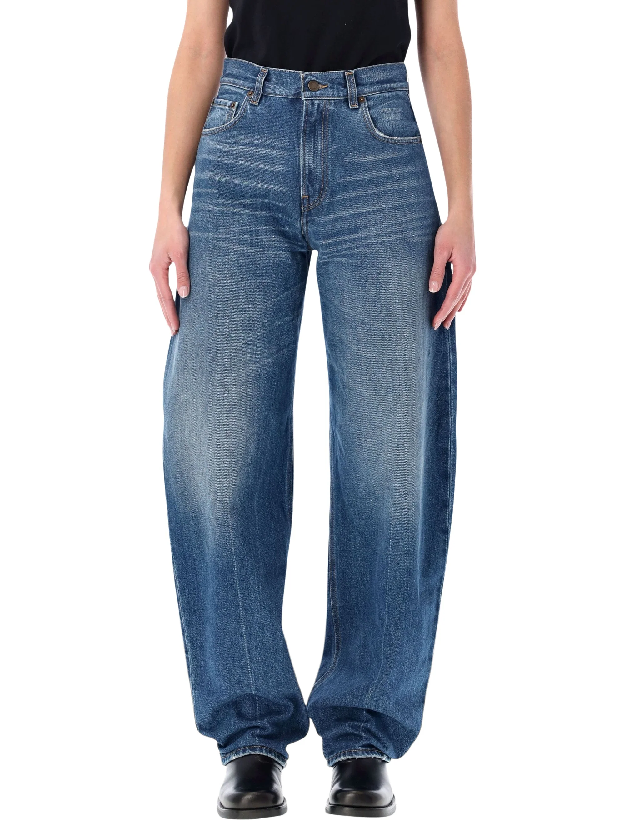 Haikure Sculpted Balloon Leg Jeans - Mid Rise, Size 26