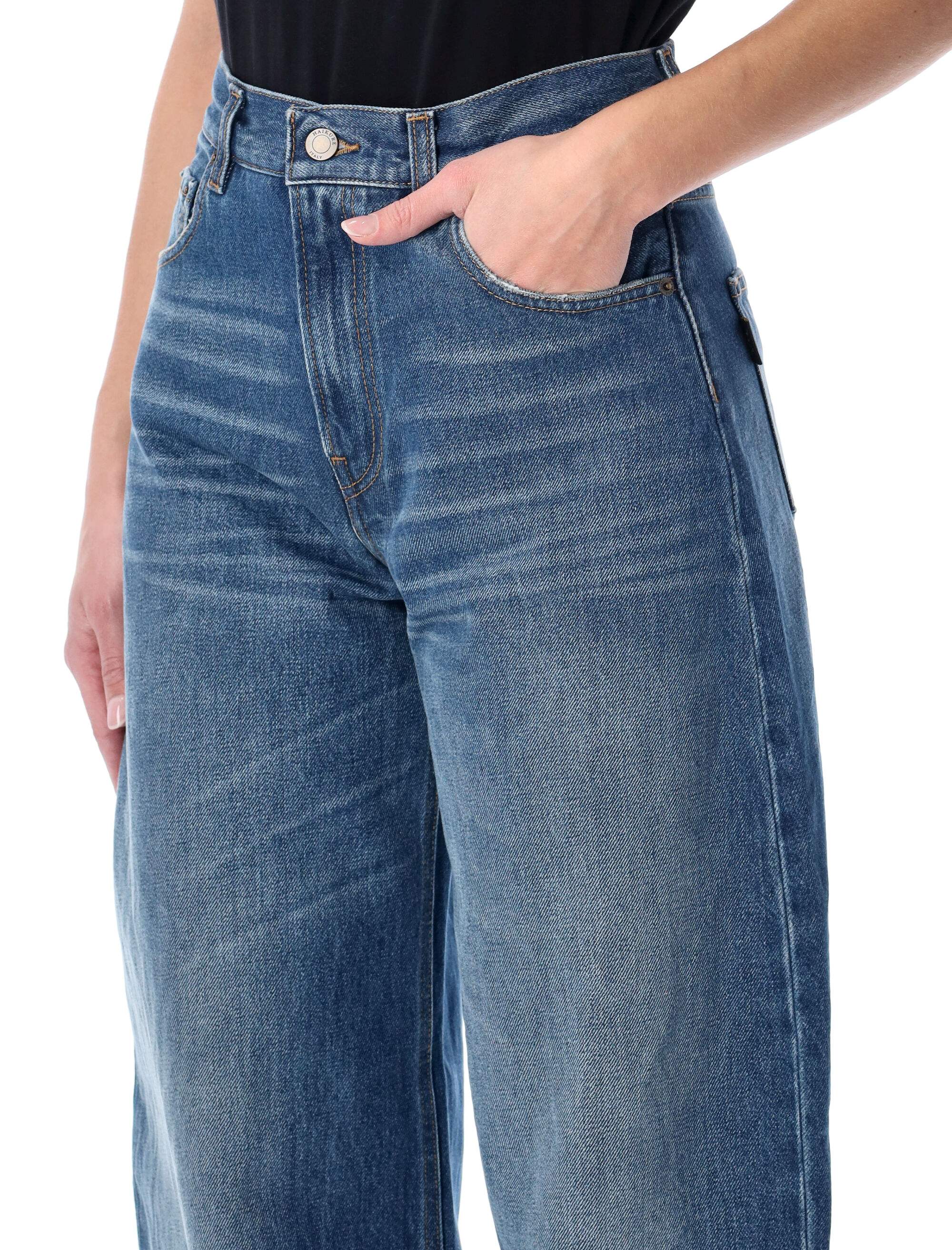 Haikure Sculpted Balloon Leg Jeans - Mid Rise, Size 26 - Image 3